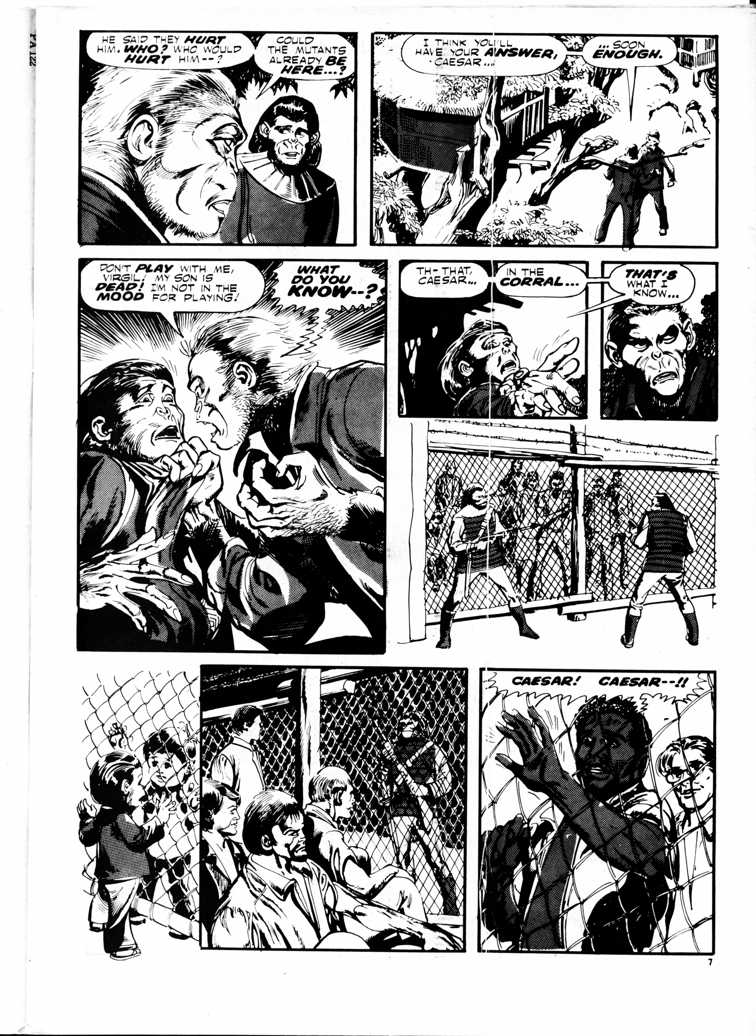 Read online Planet of the Apes (1974) comic -  Issue #122 - 7