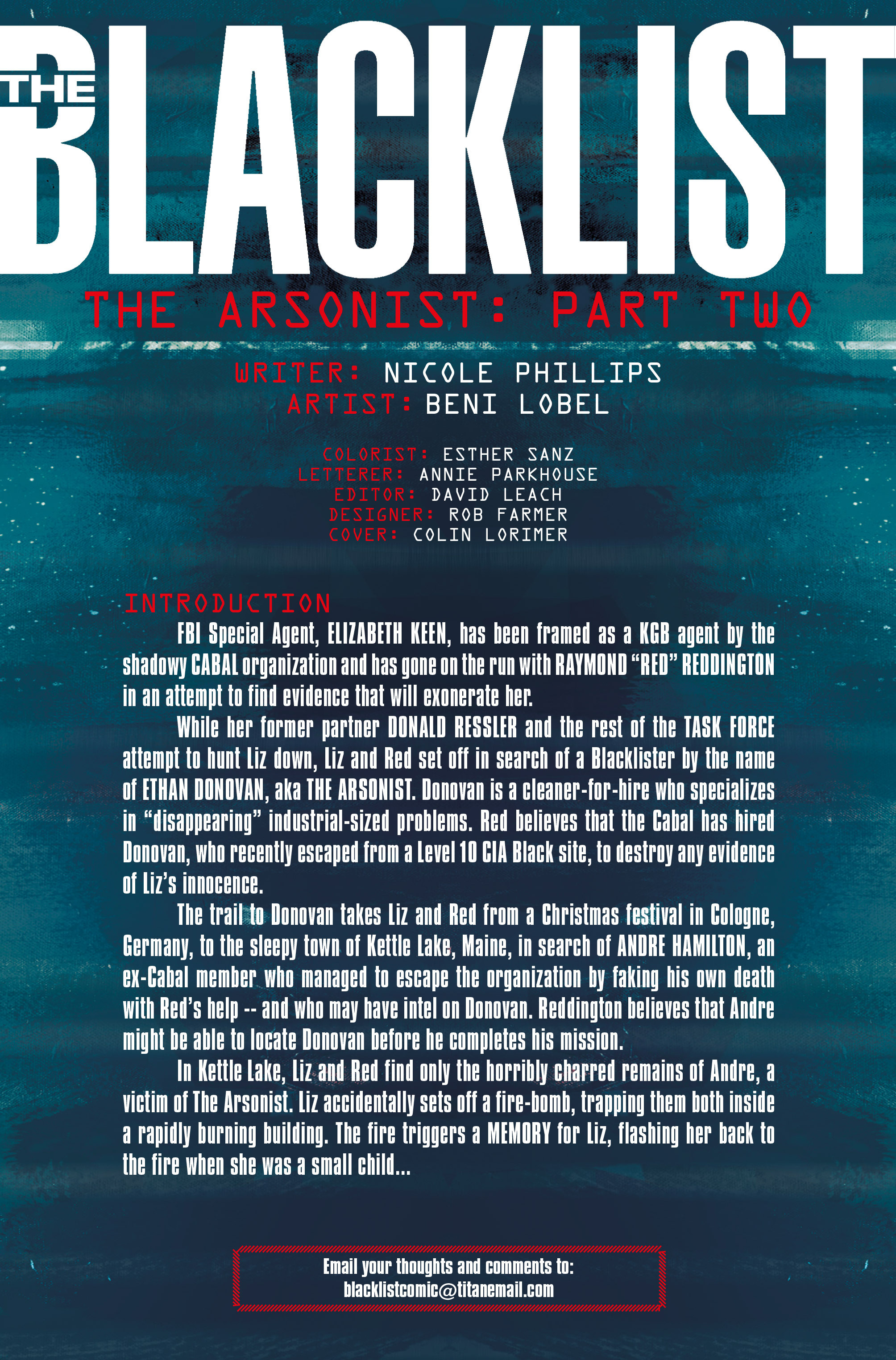 Read online The Blacklist comic -  Issue #7 - 2