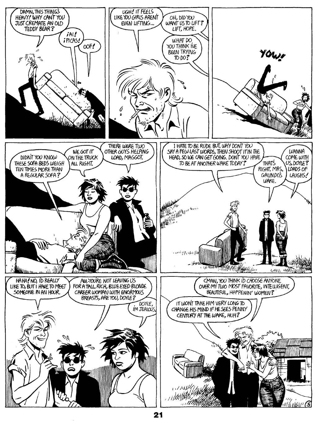 Read online Love and Rockets (1982) comic -  Issue #18 - 23