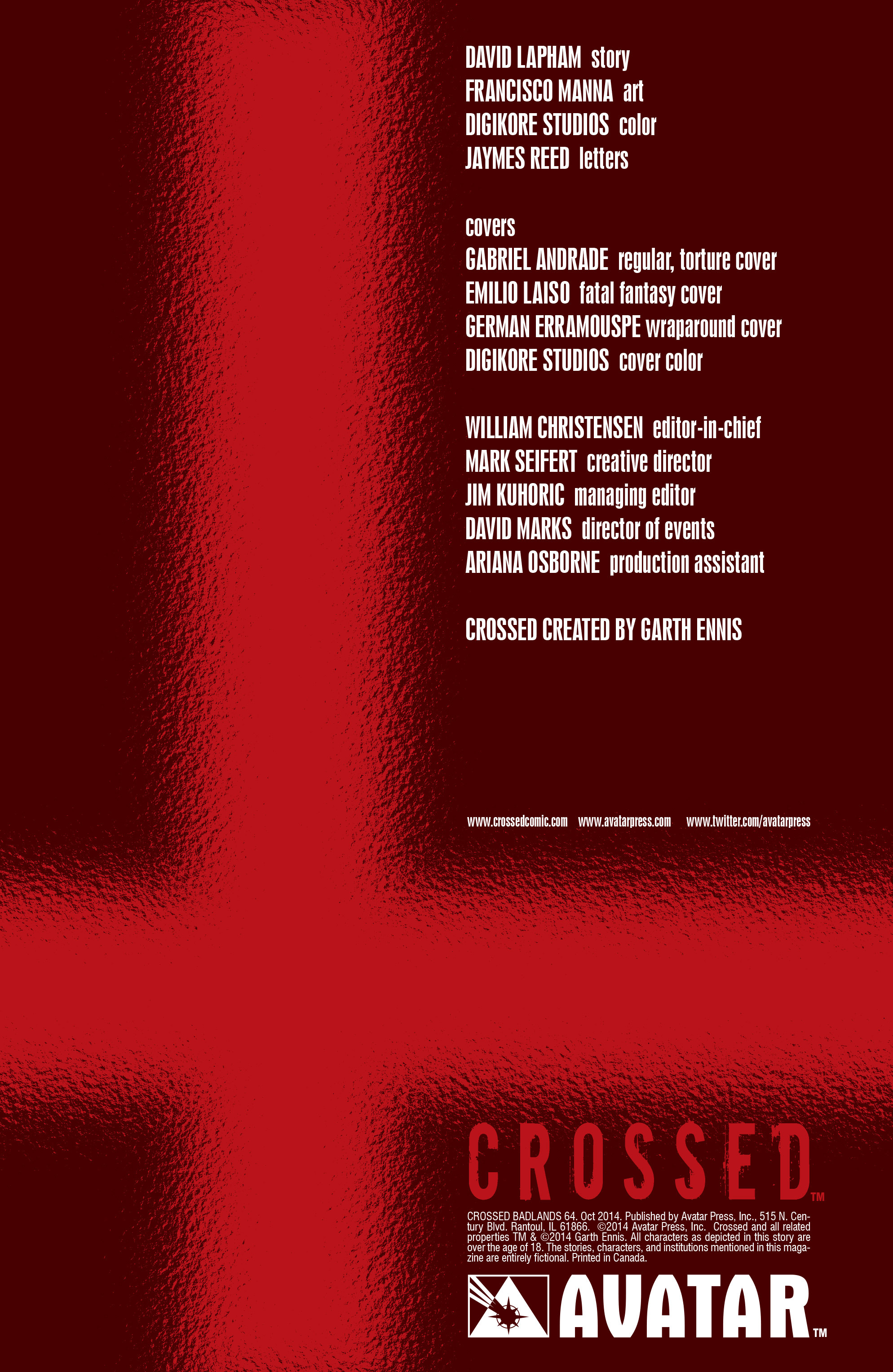 Read online Crossed: Badlands comic -  Issue #64 - 6