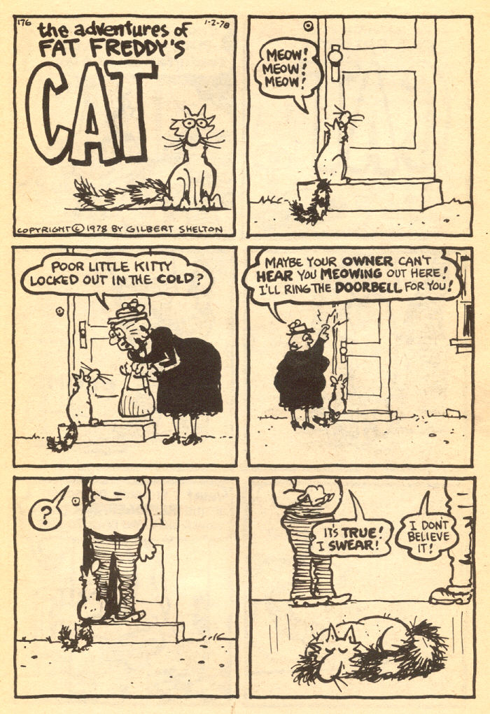 Read online Adventures of Fat Freddy's Cat comic -  Issue #4 - 29