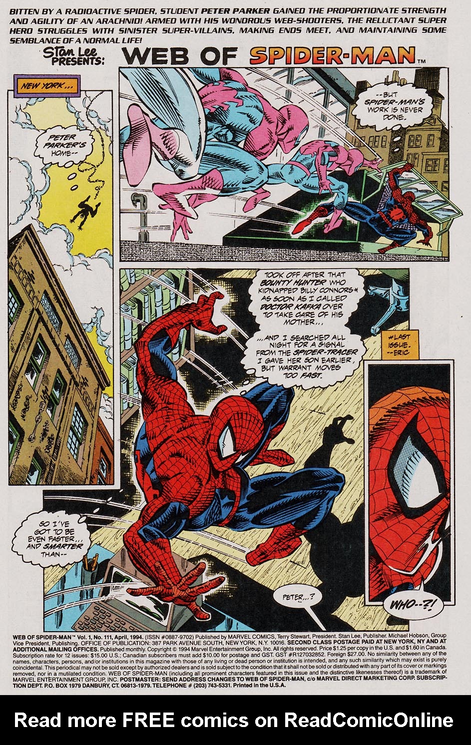 Read online Web of Spider-Man (1985) comic -  Issue #111 - 2