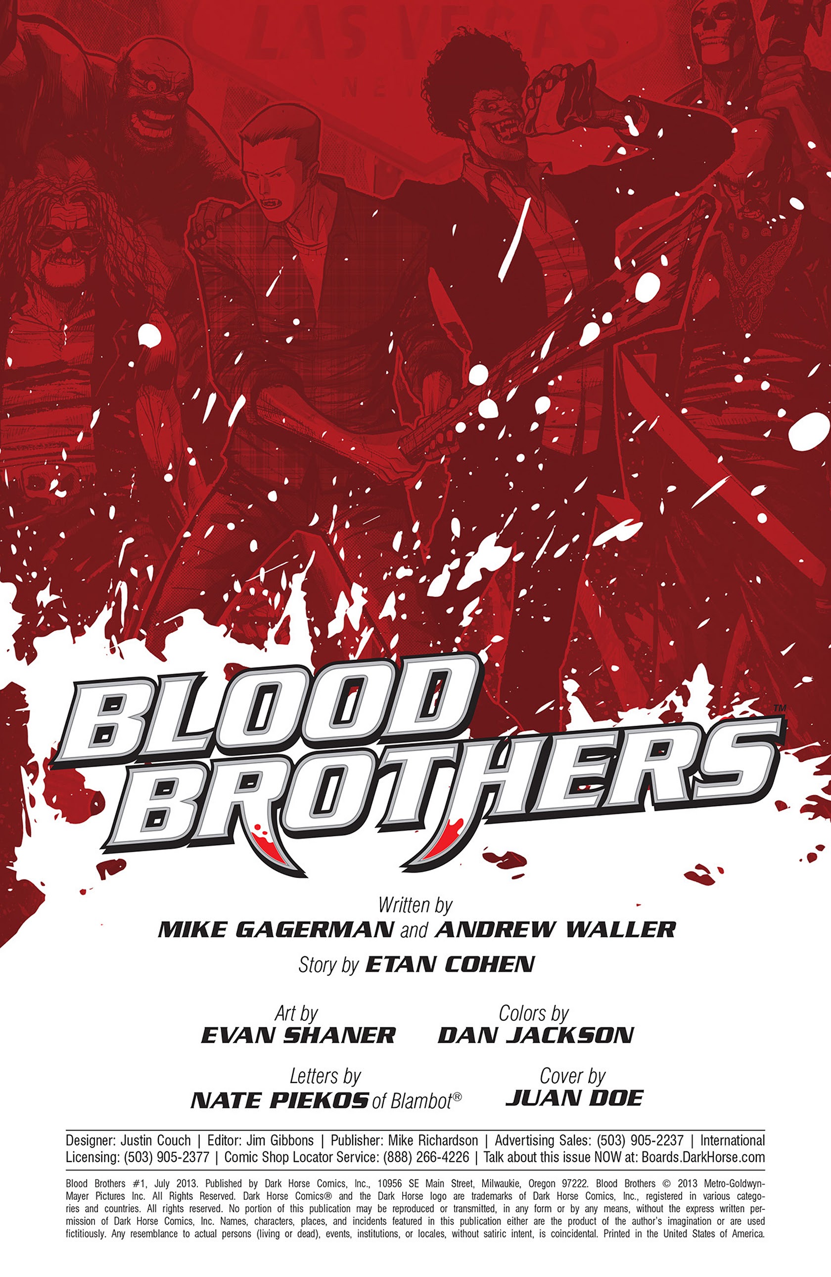 Read online Blood Brothers (2013) comic -  Issue #1 - 2