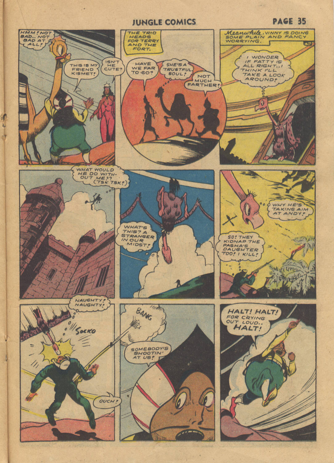Read online Jungle Comics comic -  Issue #34 - 37