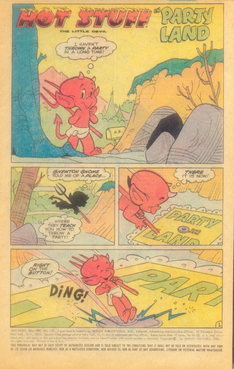 Read online Hot Stuff, the Little Devil comic -  Issue #154 - 6