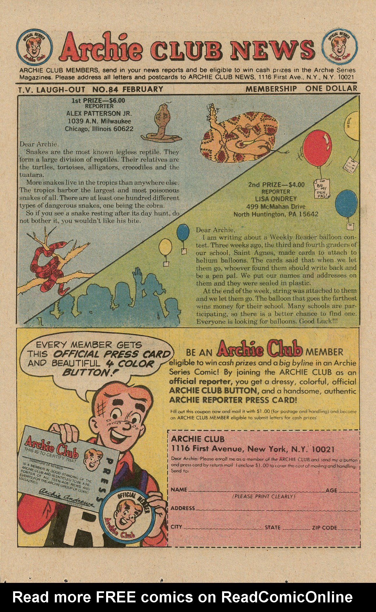 Read online Archie's TV Laugh-Out comic -  Issue #84 - 18