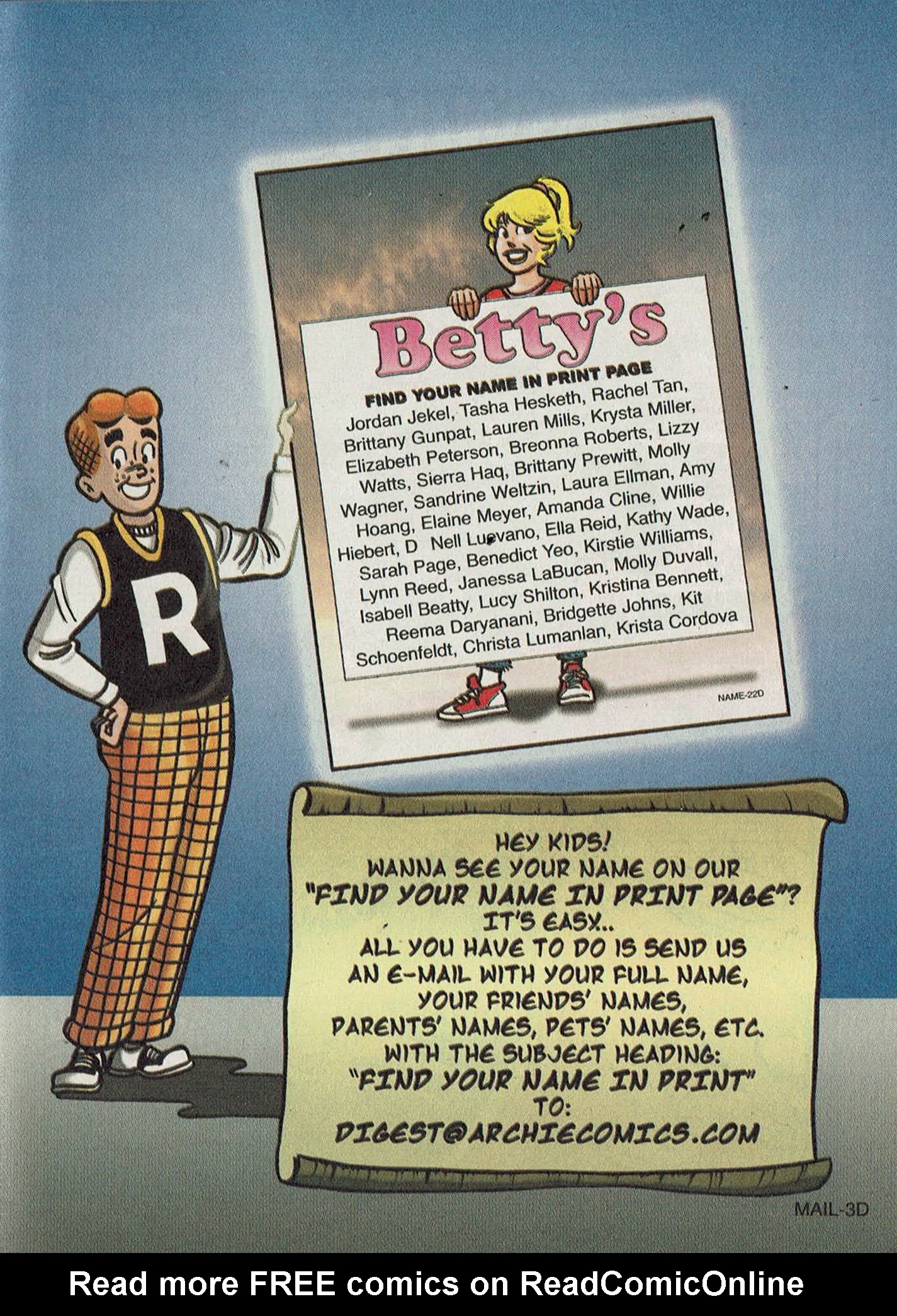 Read online Archie Digest Magazine comic -  Issue #227 - 63