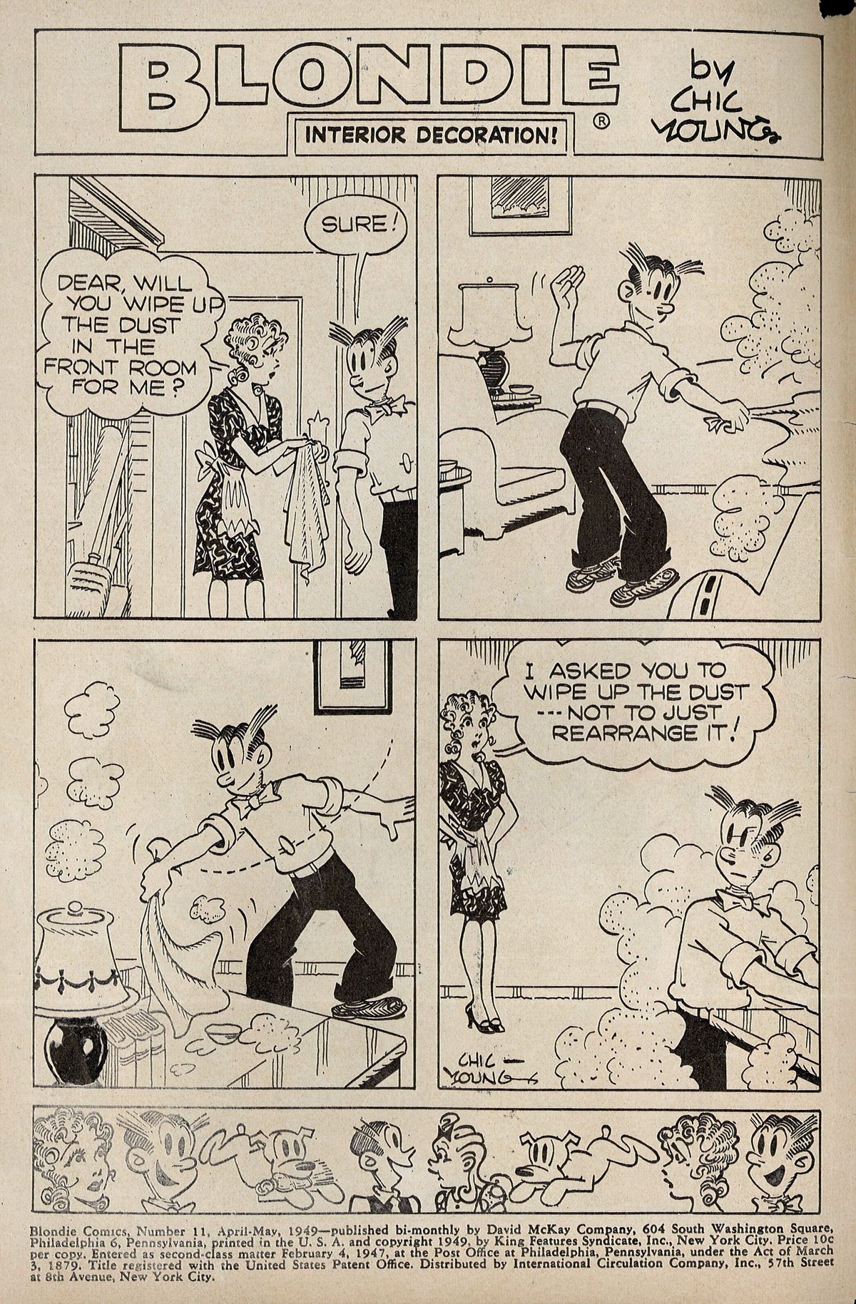 Read online Blondie Comics (1947) comic -  Issue #11 - 2