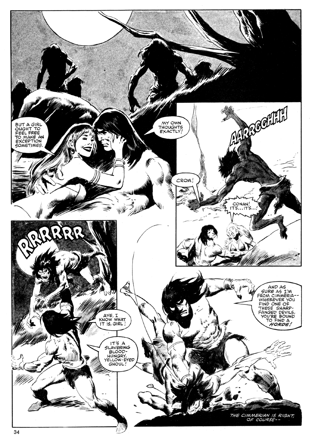 Read online The Savage Sword Of Conan comic -  Issue #73 - 34