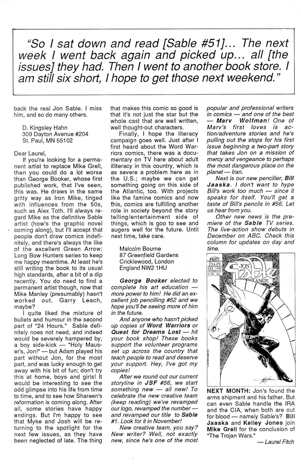 Read online Jon Sable, Freelance comic -  Issue #55 - 27