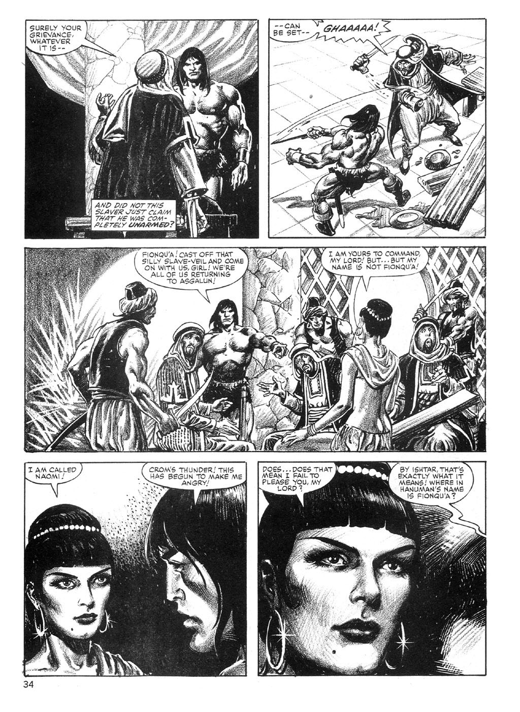 Read online The Savage Sword Of Conan comic -  Issue #89 - 34