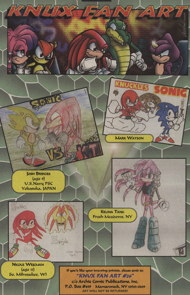 Read online Knuckles the Echidna comic -  Issue #26 - 32