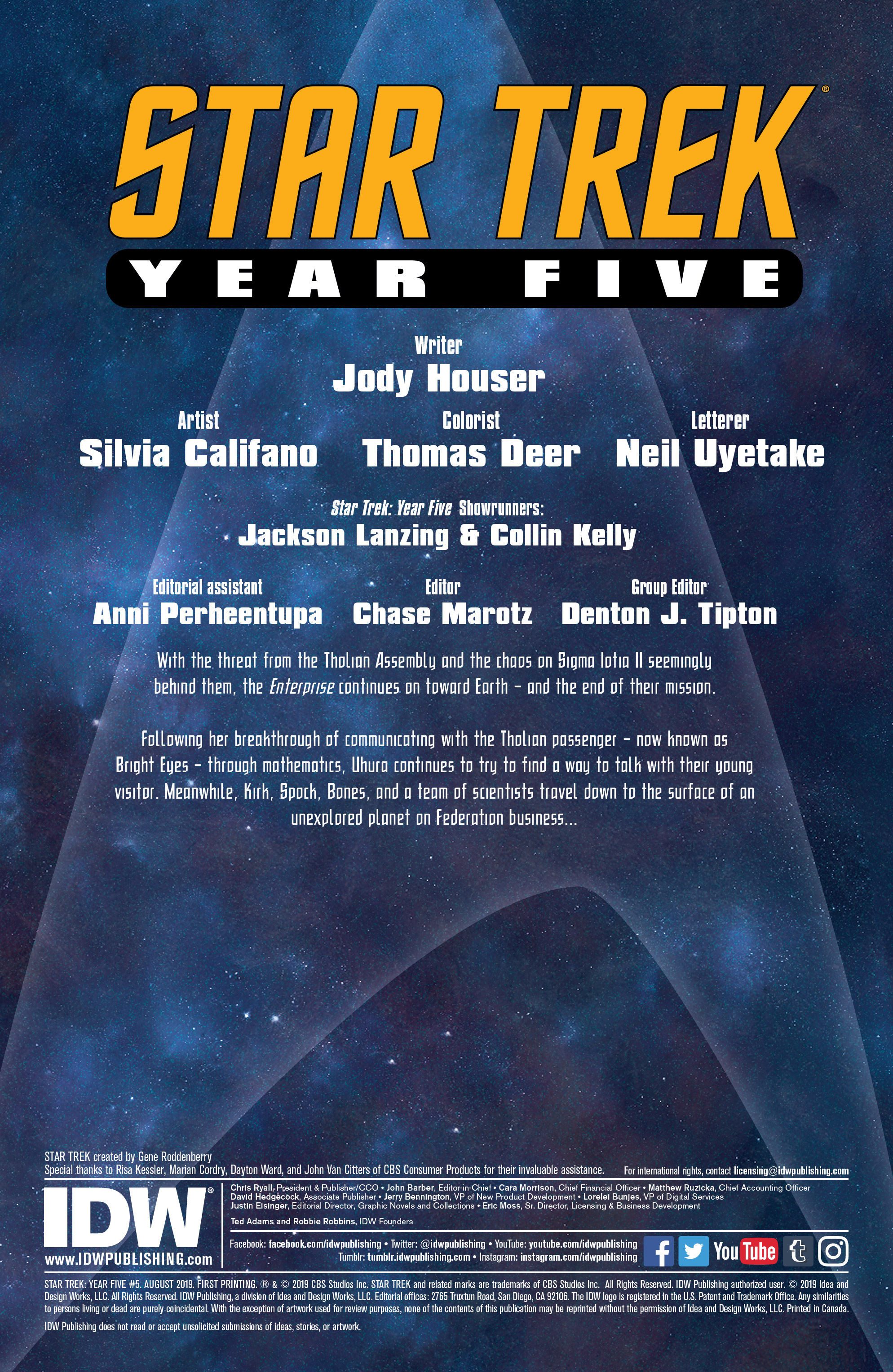 Read online Star Trek: Year Five comic -  Issue #5 - 2