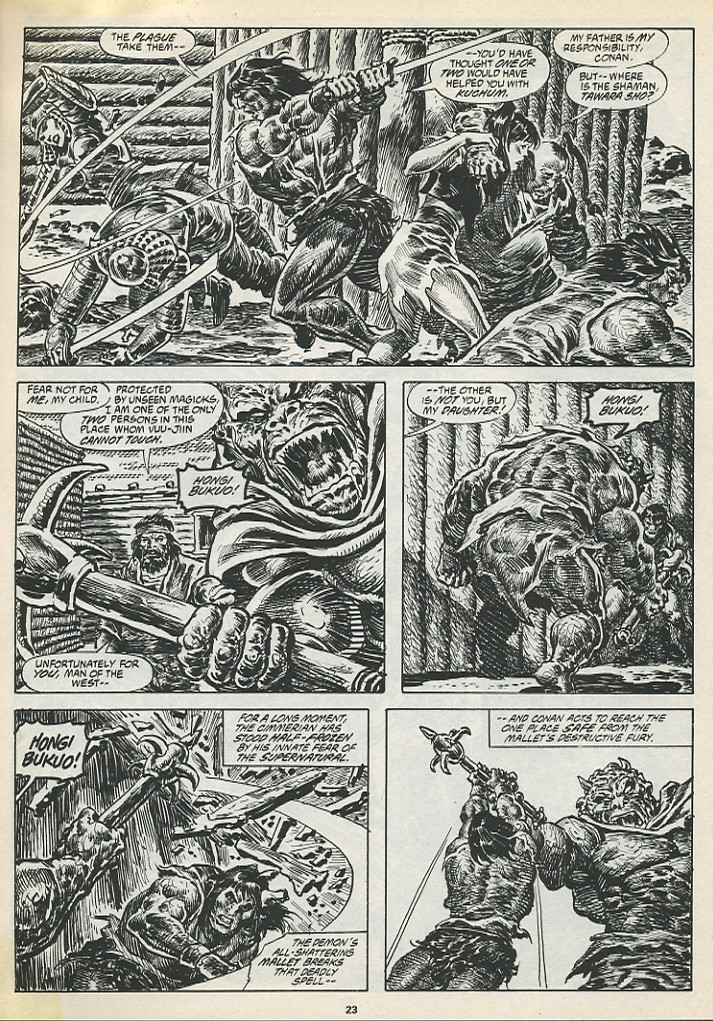 Read online The Savage Sword Of Conan comic -  Issue #195 - 25