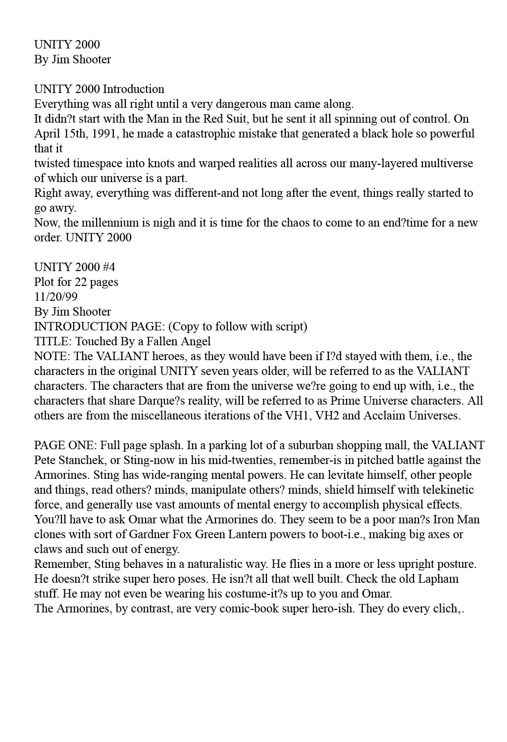 Read online Unity 2000 comic -  Issue #4 - 2