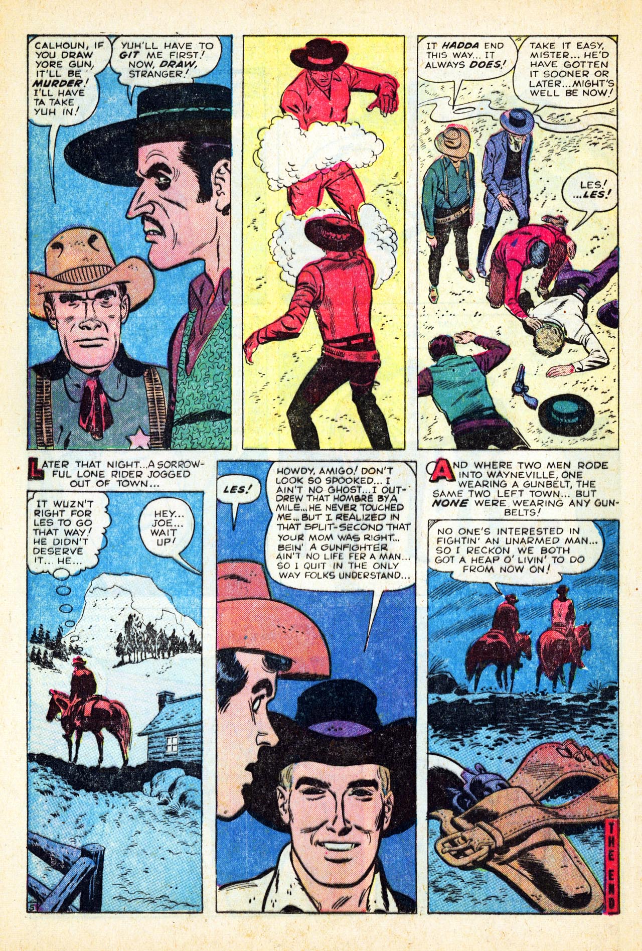 Read online Six-Gun Western comic -  Issue #1 - 16