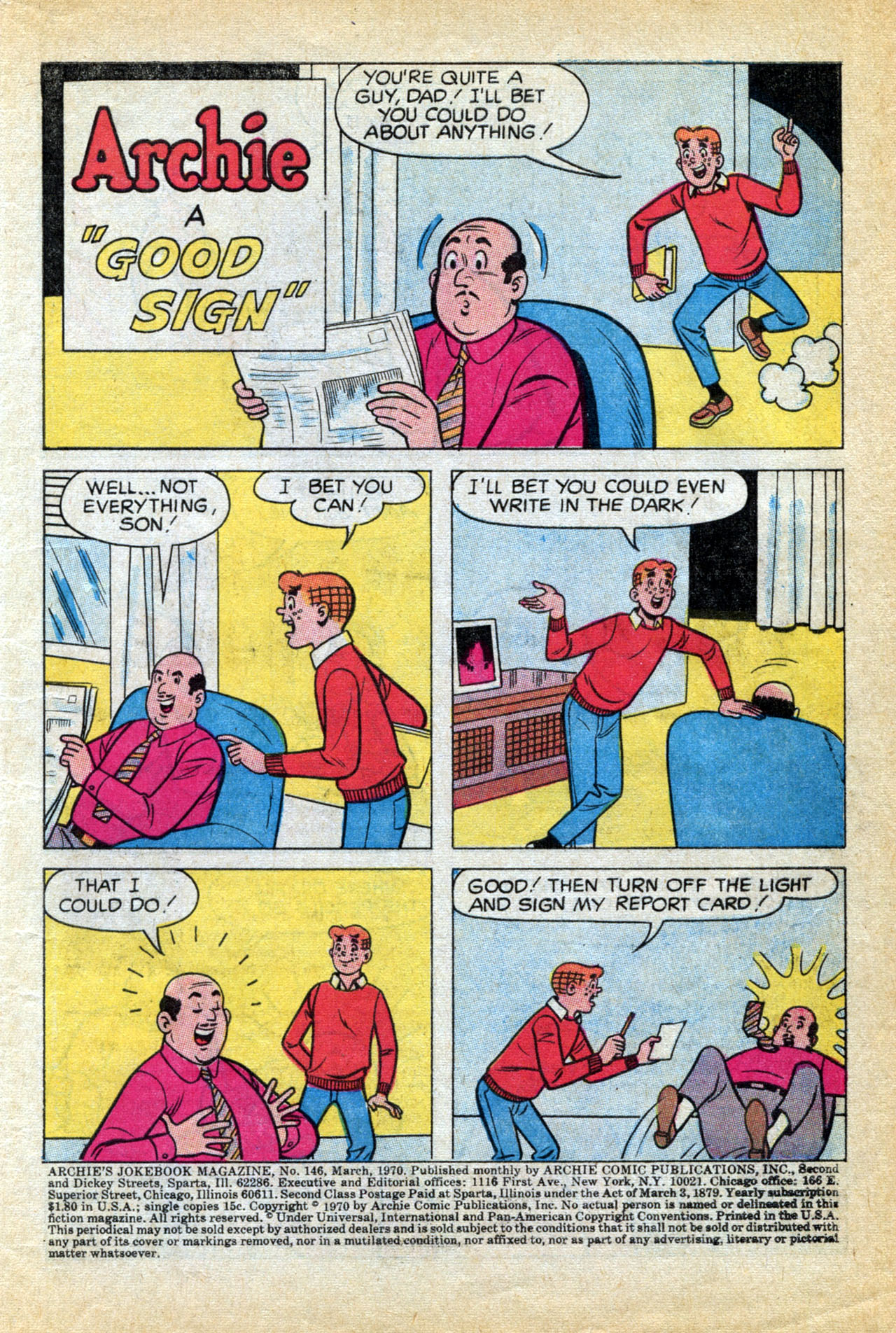 Read online Archie's Joke Book Magazine comic -  Issue #146 - 3