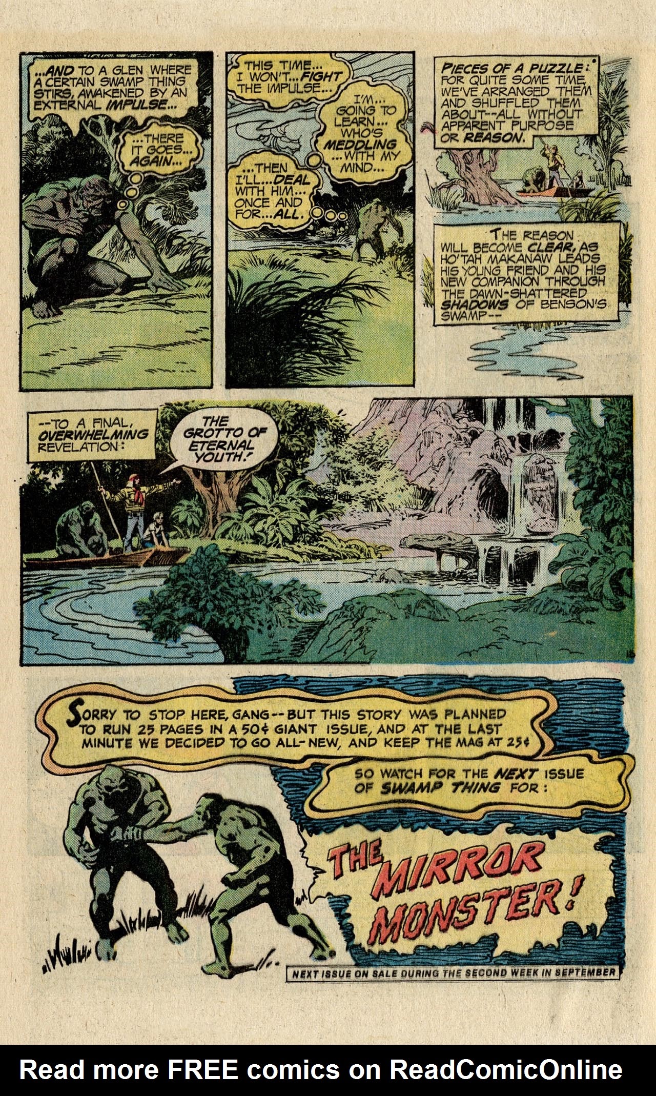 Read online Swamp Thing (1972) comic -  Issue #19 - 32