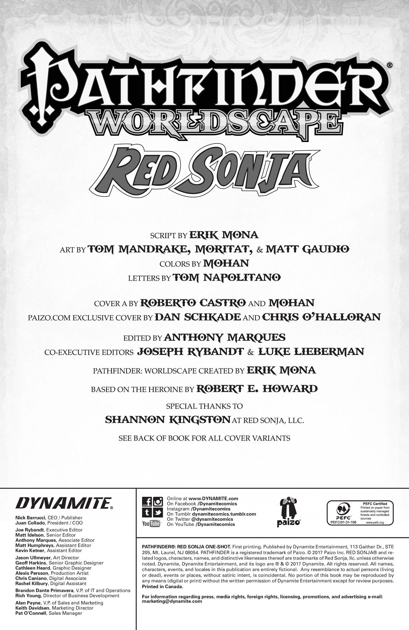 Read online Pathfinder: Worldscape (2017) comic -  Issue # Issue Red Sonja - 2
