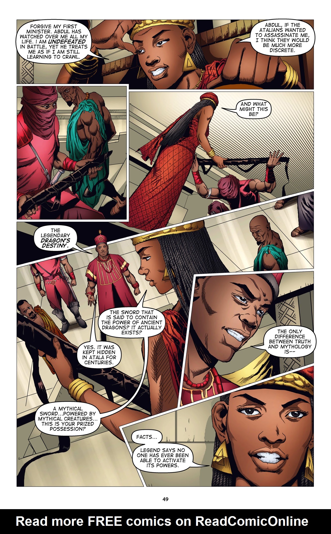 Read online Malika: Warrior Queen comic -  Issue # TPB 1 (Part 1) - 51