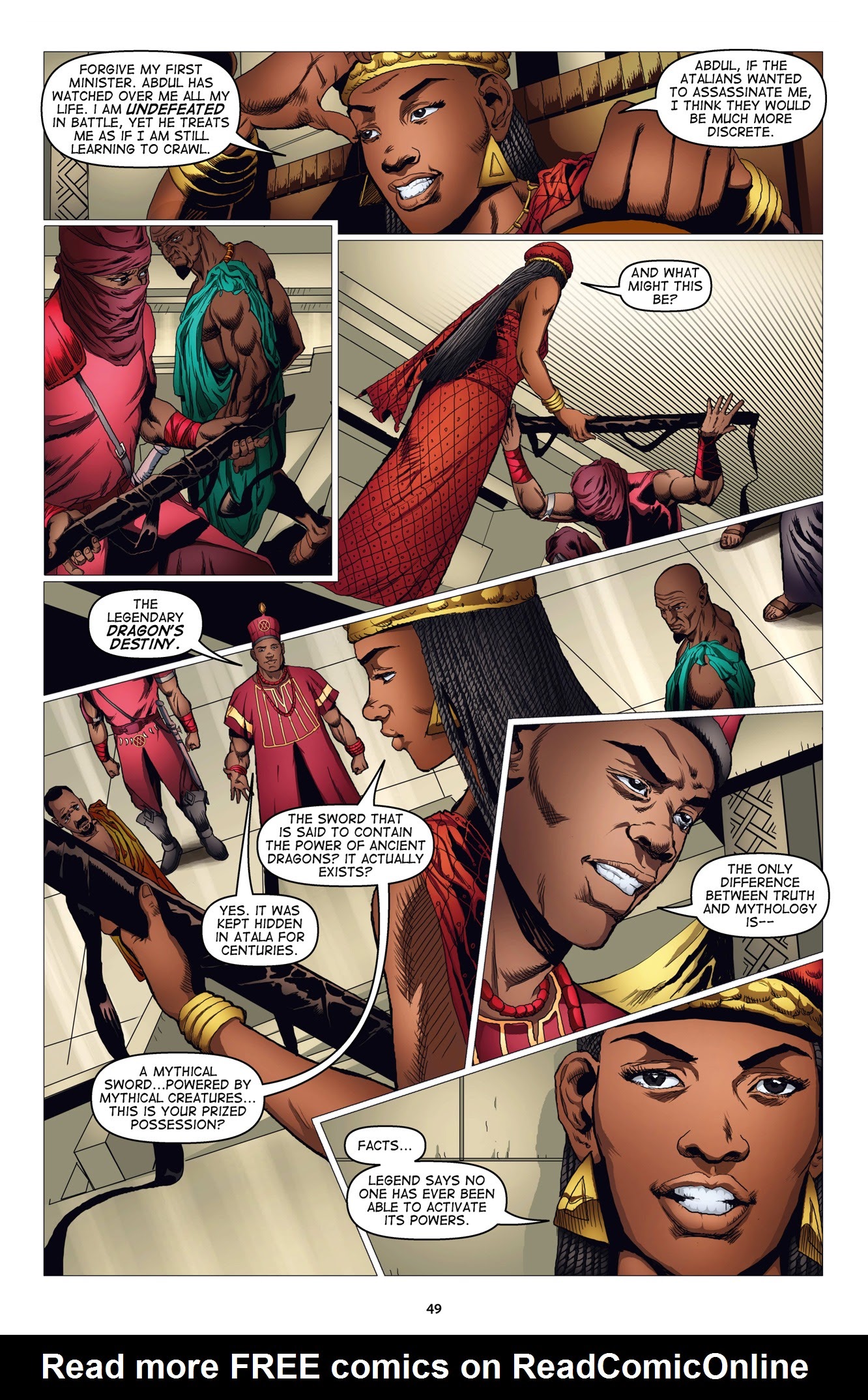 Read online Malika: Warrior Queen comic -  Issue # TPB 1 (Part 1) - 51