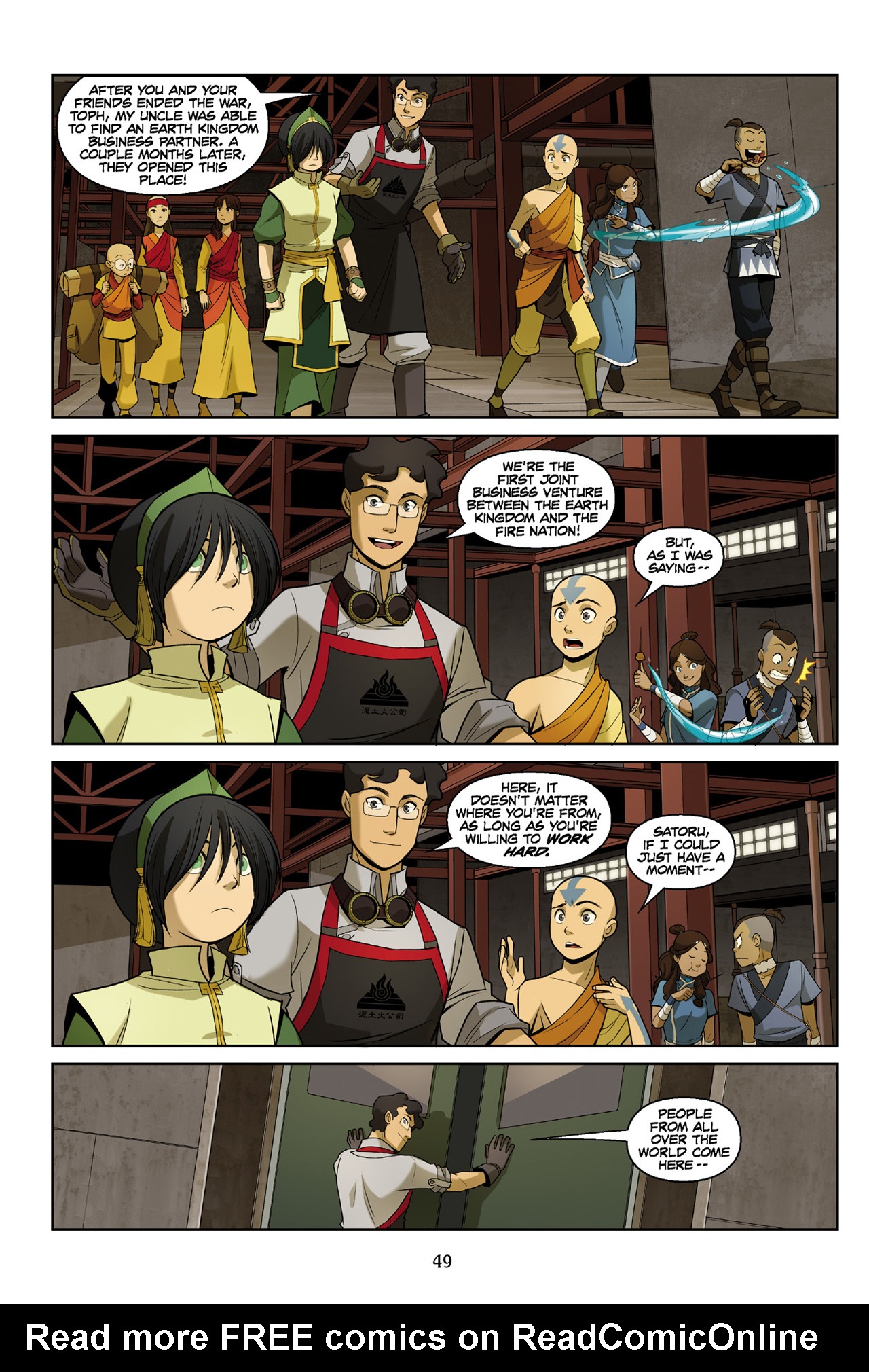 Read online Nickelodeon Avatar: The Last Airbender - The Rift comic -  Issue # Part 1 - 49