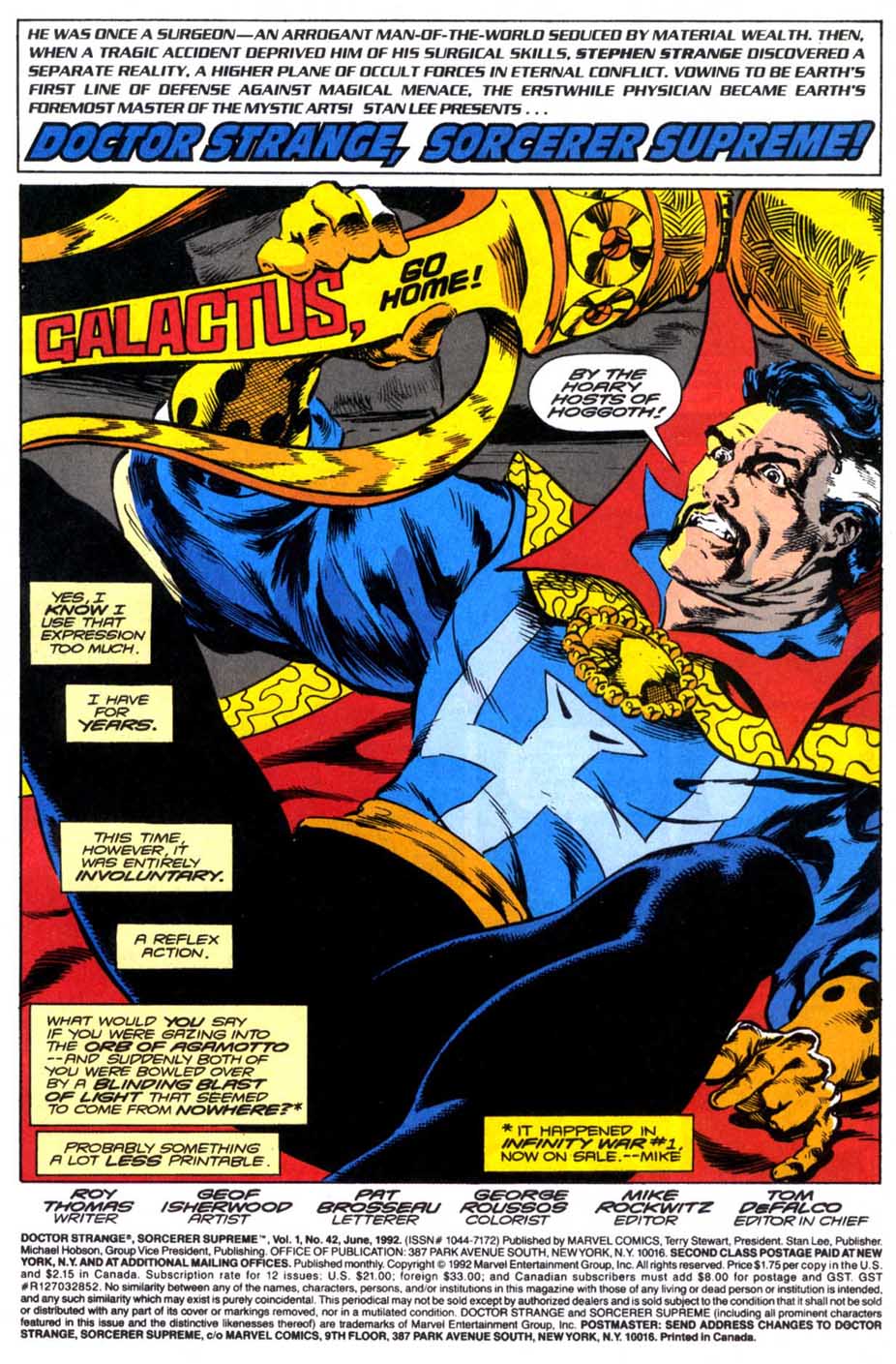 Read online Doctor Strange: Sorcerer Supreme comic -  Issue #42 - 2