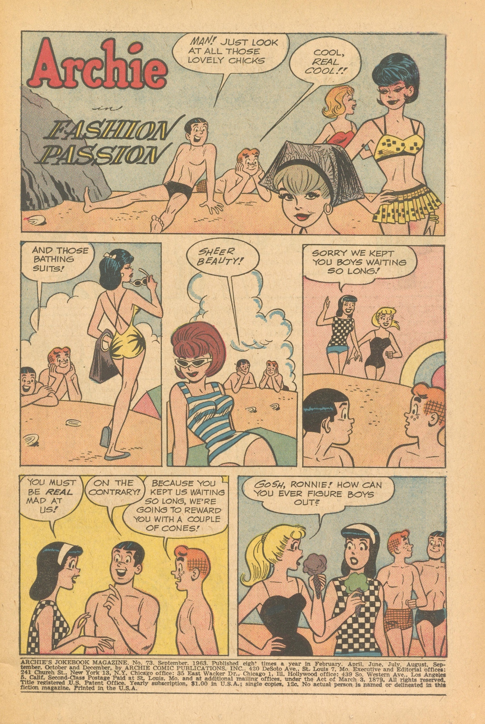 Read online Archie's Joke Book Magazine comic -  Issue #73 - 3