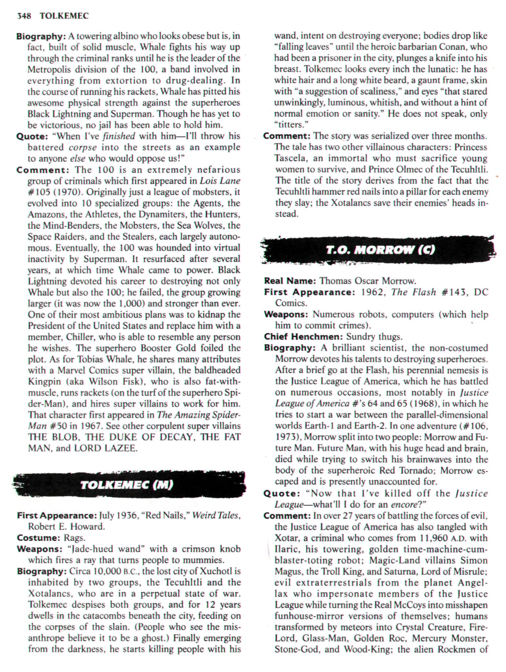 Read online The Encyclopedia of Super Villains comic -  Issue # TPB (Part 2) - 139