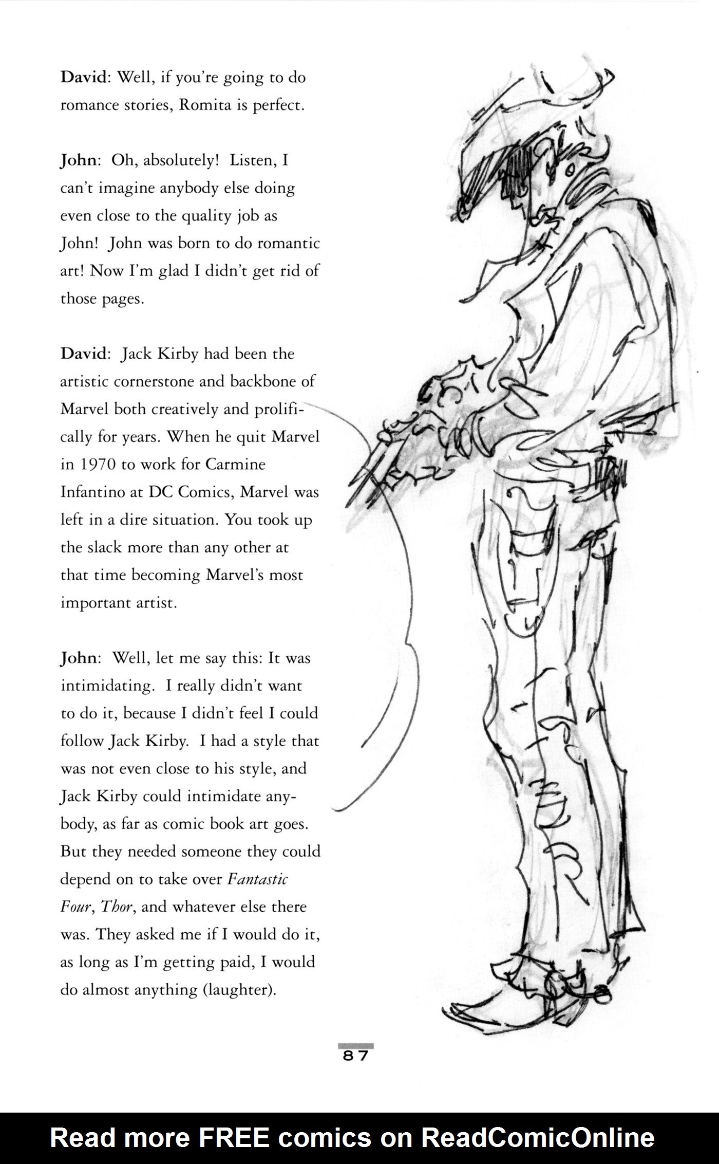Read online John Buscema Sketchbook comic -  Issue # TPB - 88