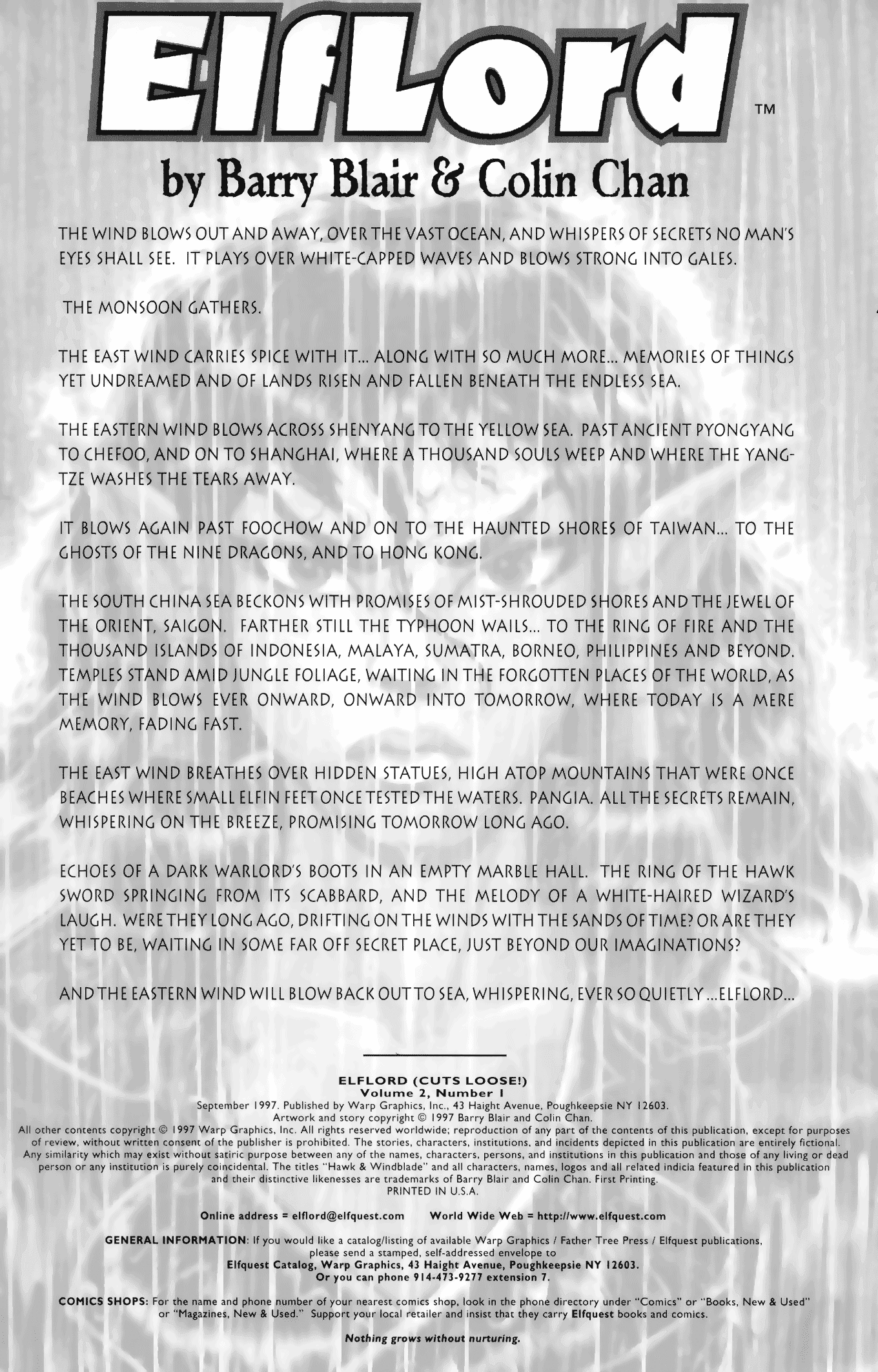 Read online ElfLord (1997) comic -  Issue #1 - 2