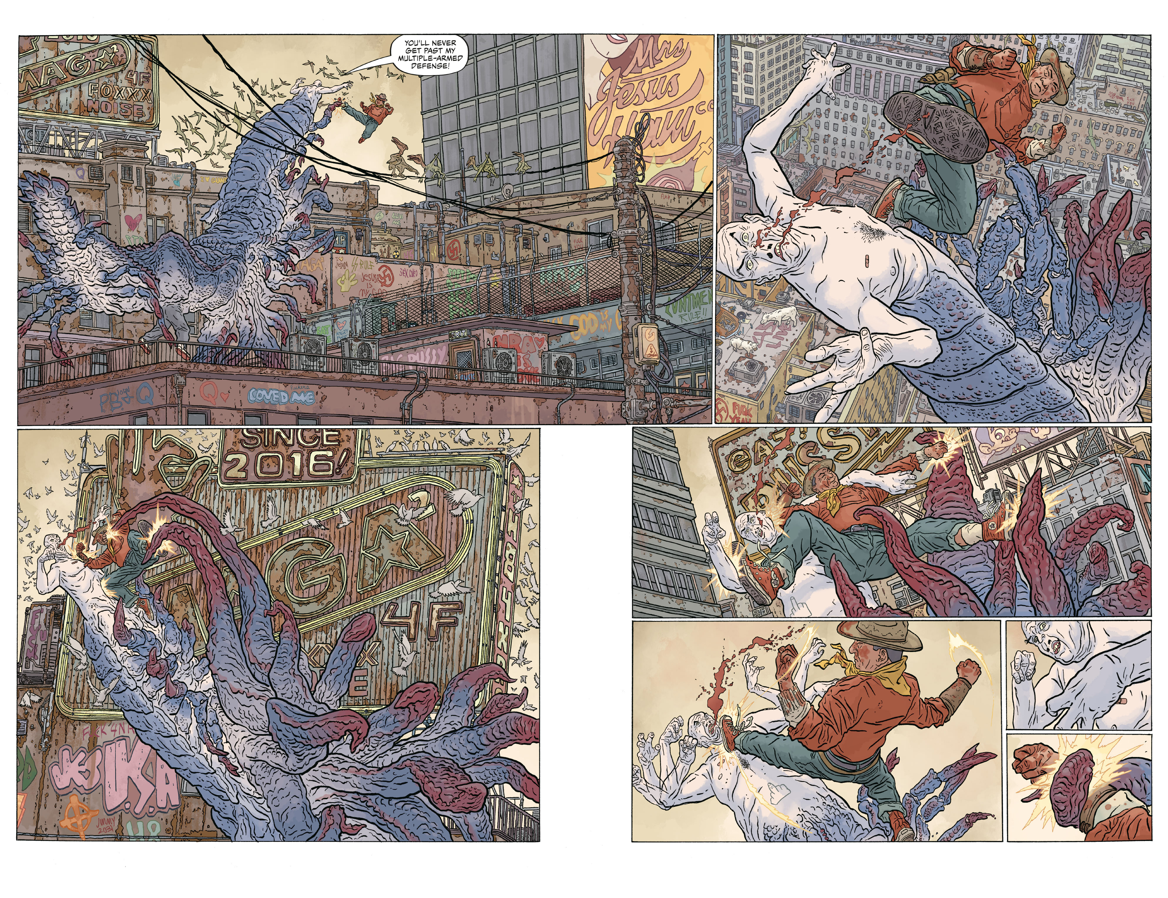 Read online Shaolin Cowboy: Cruel to Be Kin comic -  Issue #6 - 16