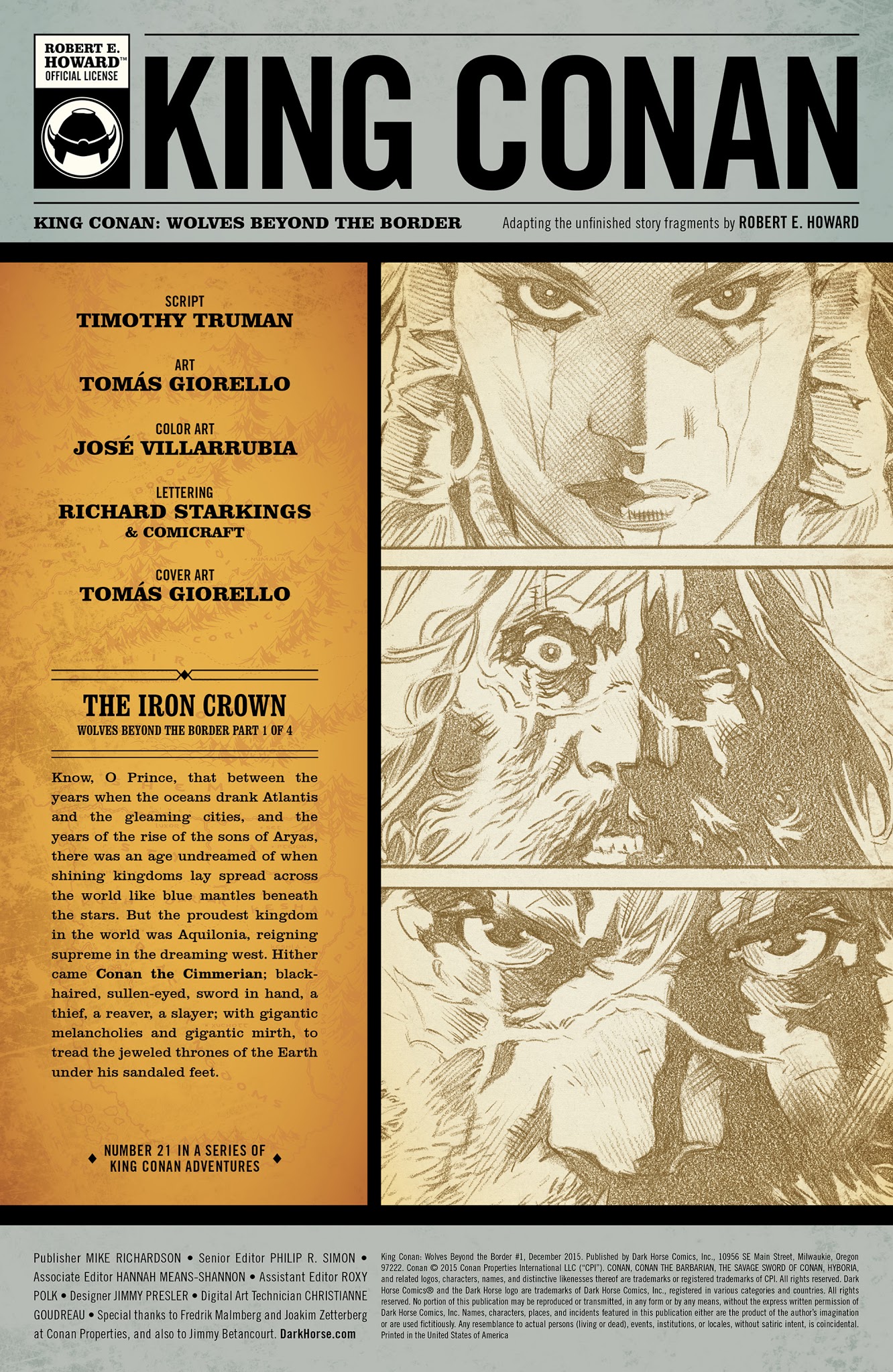 Read online King Conan: Wolves Beyond the Border comic -  Issue #1 - 2
