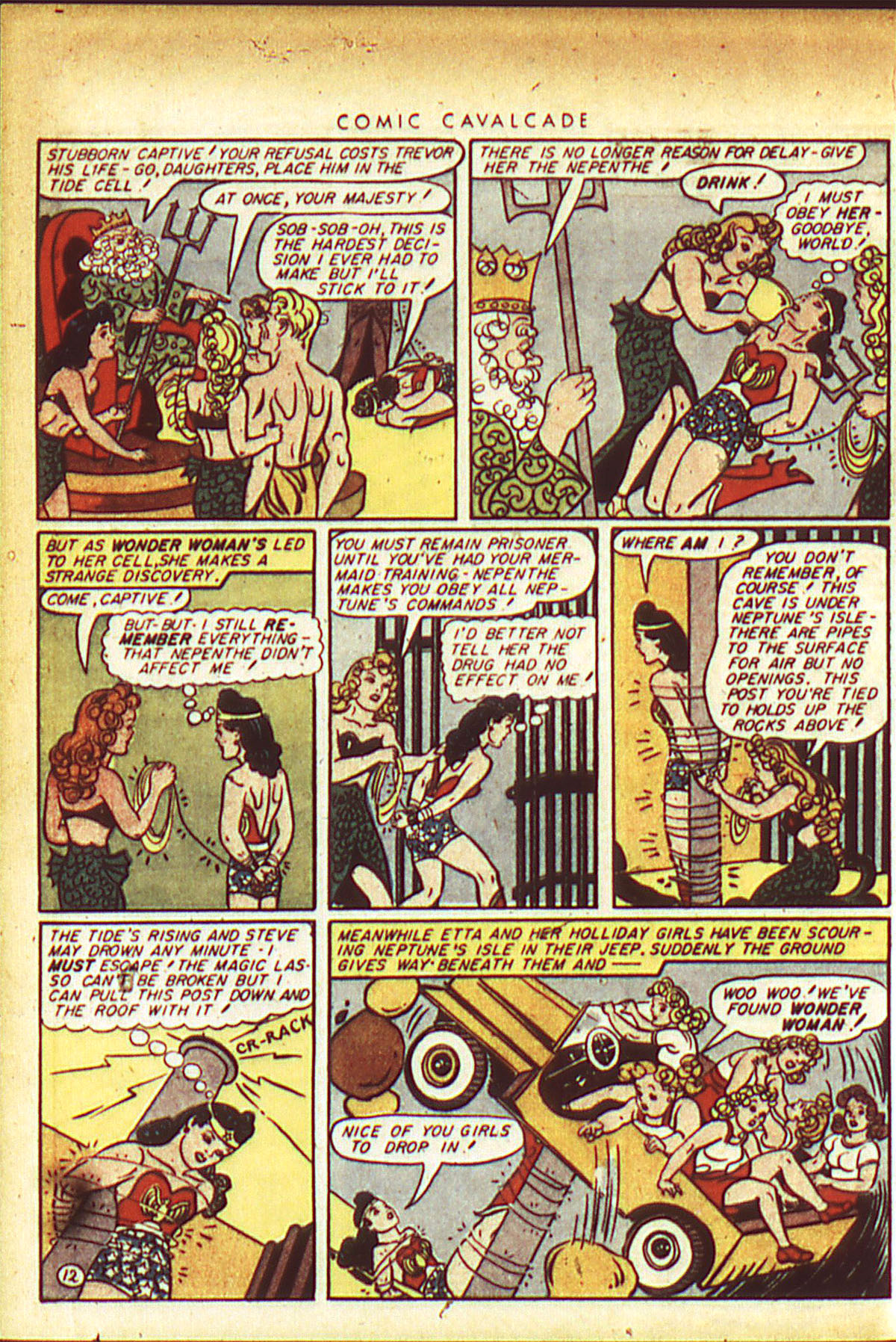 Read online Comic Cavalcade comic -  Issue #9 - 16