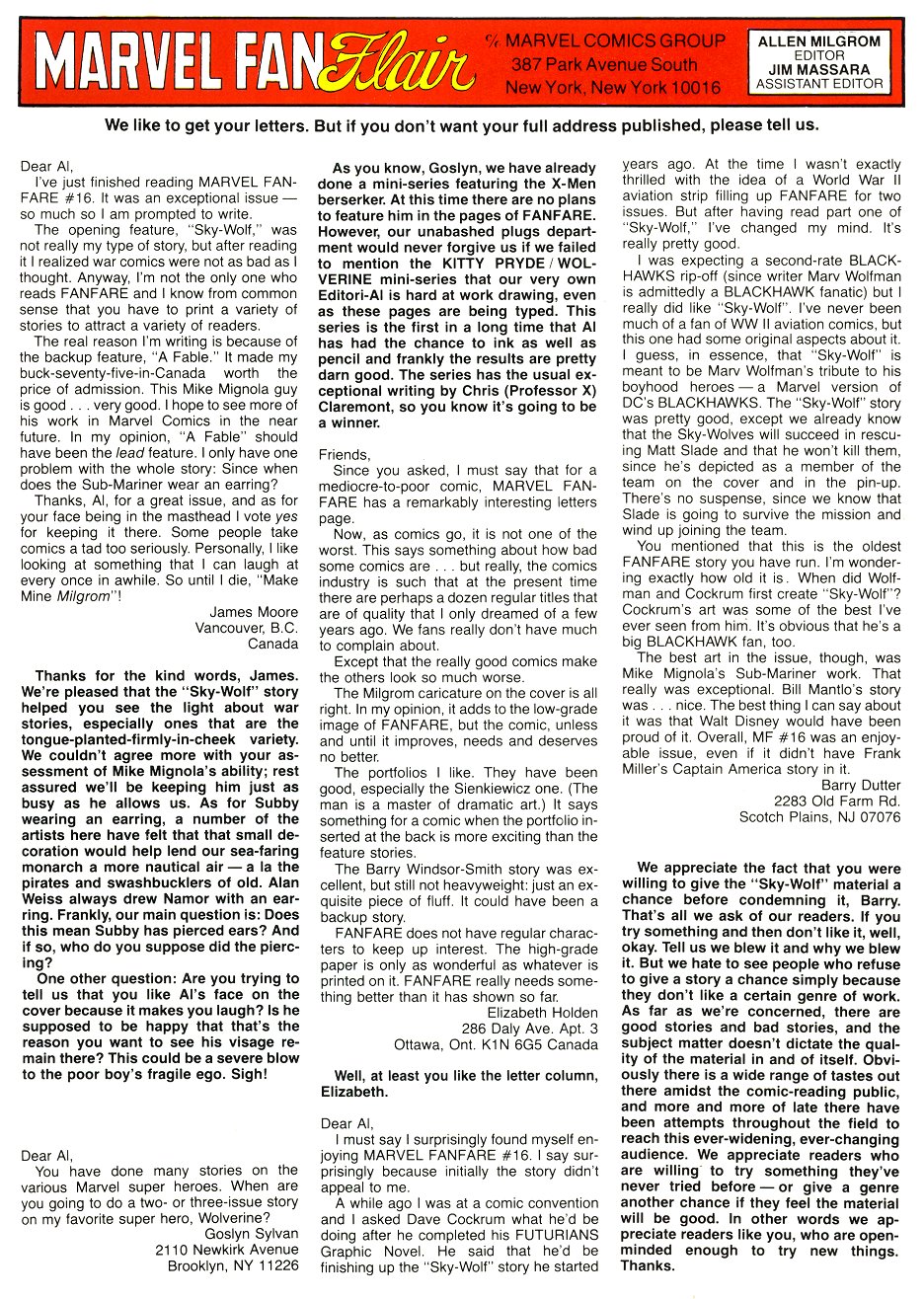 Read online Marvel Fanfare (1982) comic -  Issue #18 - 34