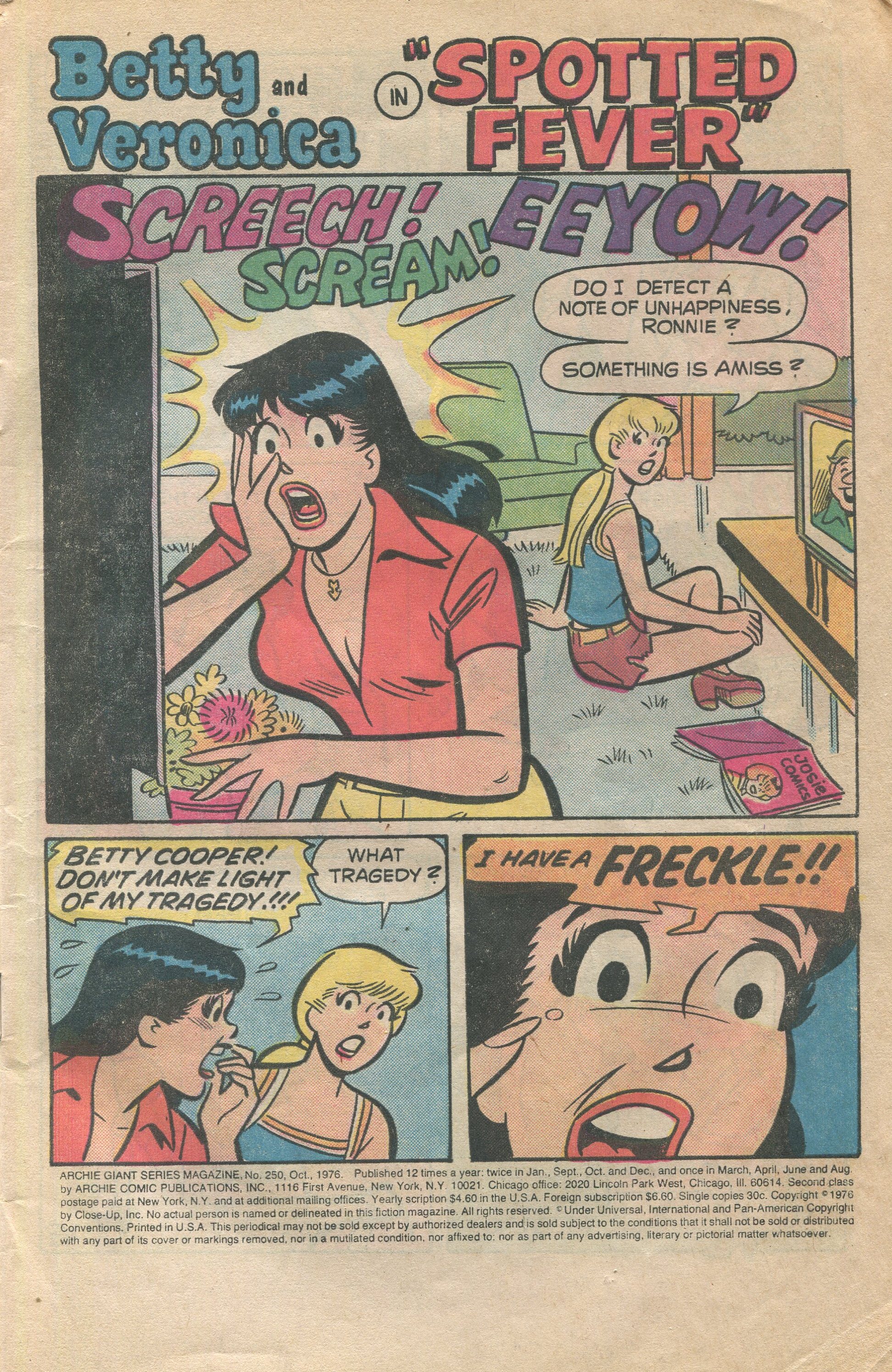 Read online Archie Giant Series Magazine comic -  Issue #250 - 3