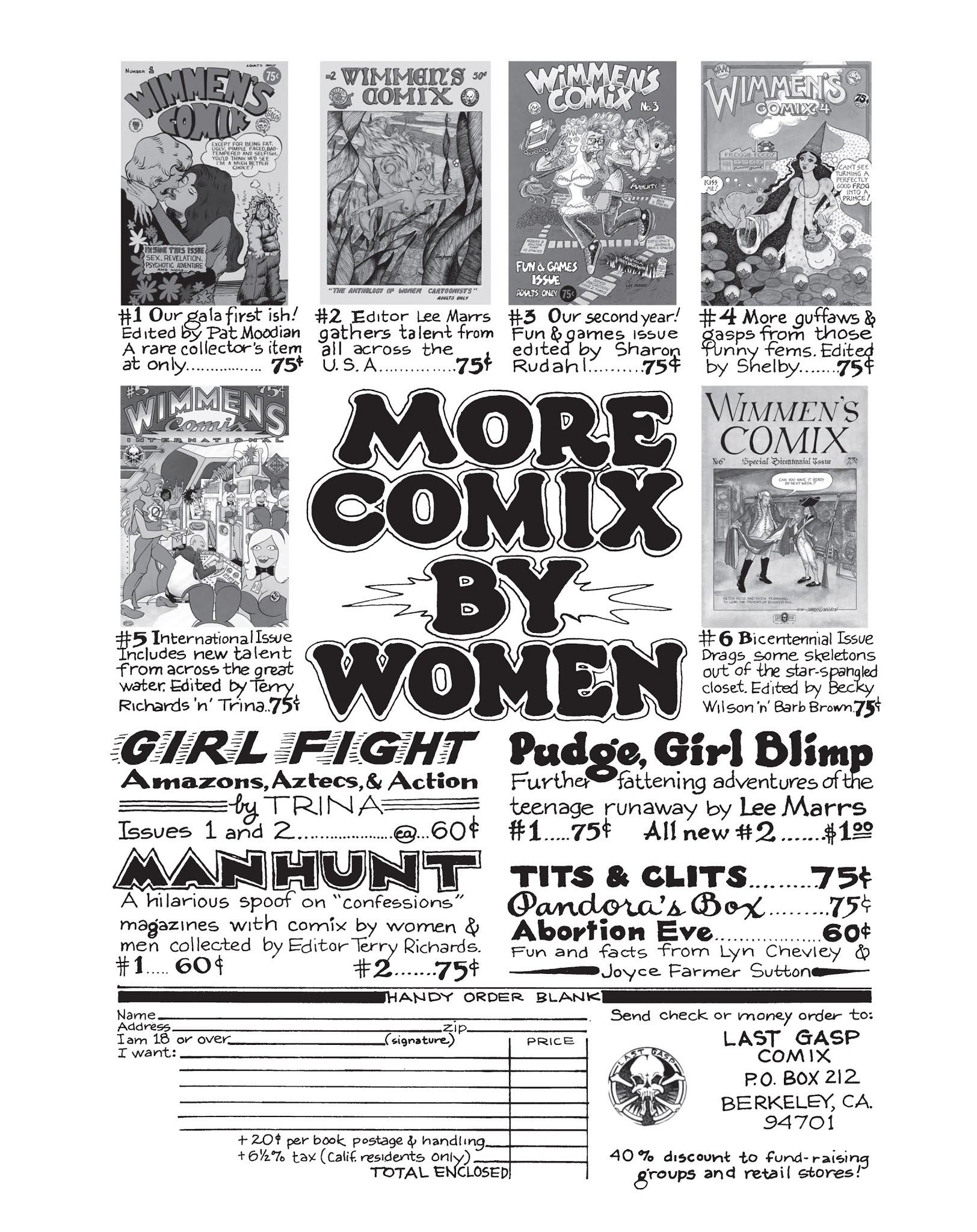 Read online The Complete Wimmen's Comix comic -  Issue # TPB 1 - 264