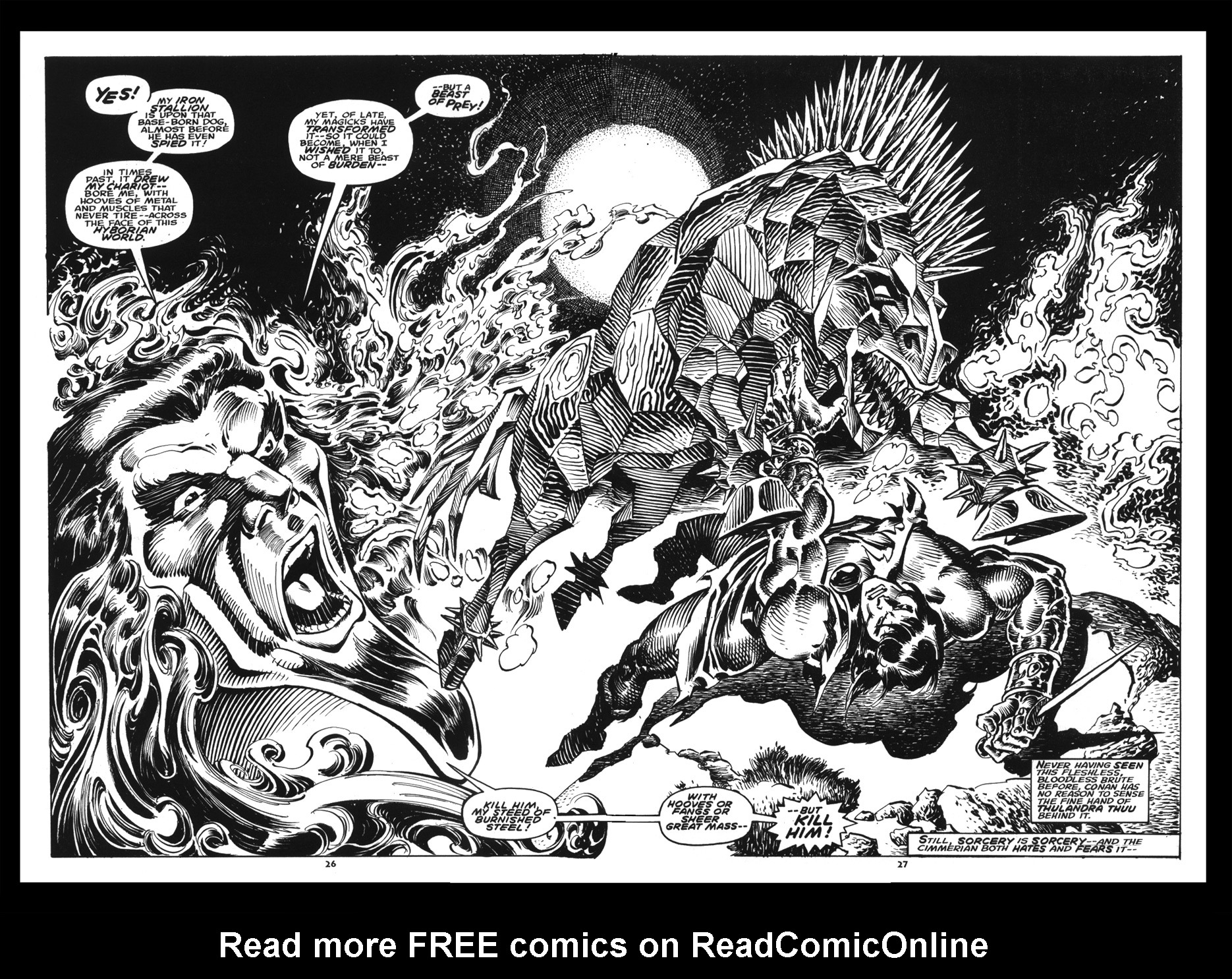 Read online The Savage Sword Of Conan comic -  Issue #214 - 27