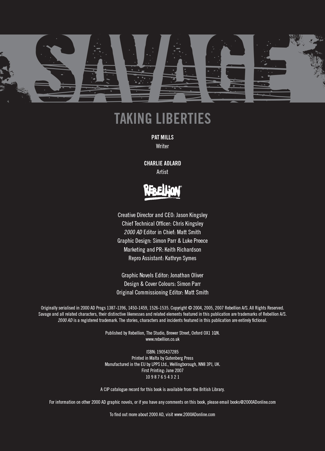 Read online Savage (2000 AD) comic -  Issue # TPB 1 (Part 1) - 4