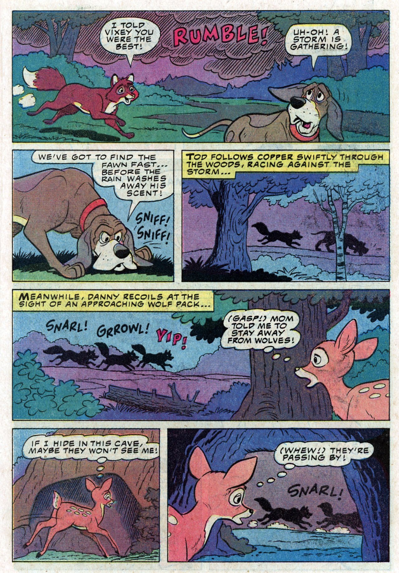 Read online Walt Disney Productions' The Fox and the Hound comic -  Issue #3 - 7