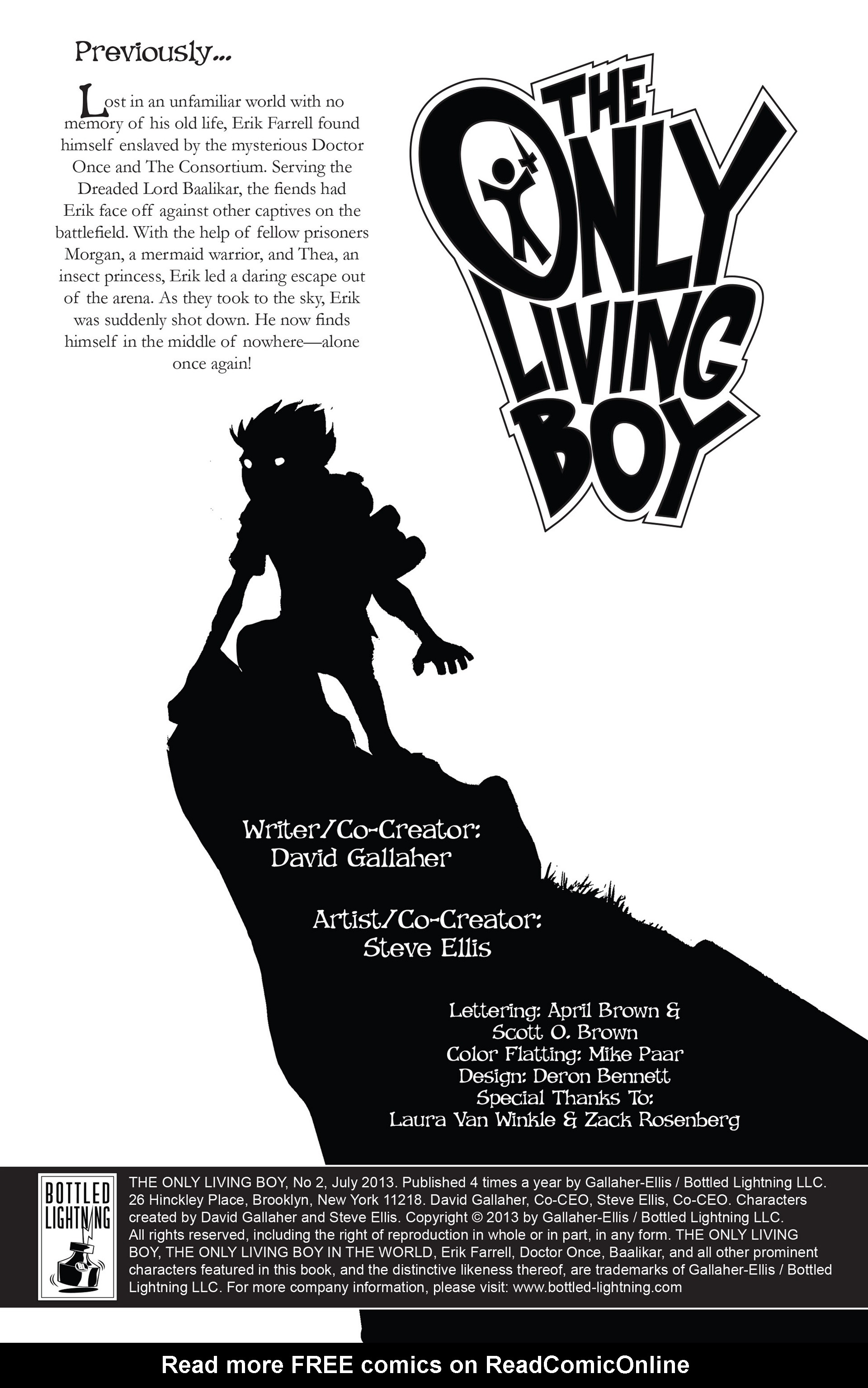 Read online The Only Living Boy comic -  Issue #2 - 2