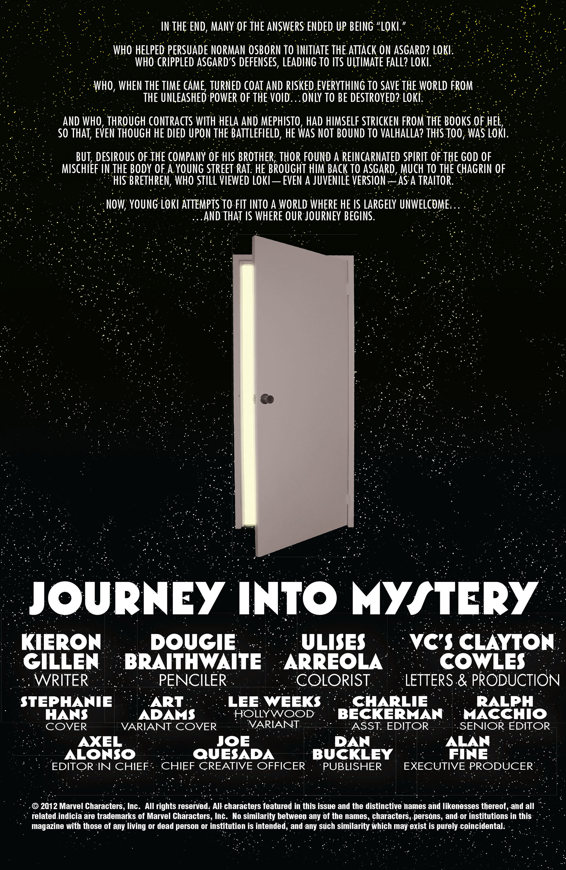 Read online Journey into Mystery (2011) comic -  Issue #622 - 2