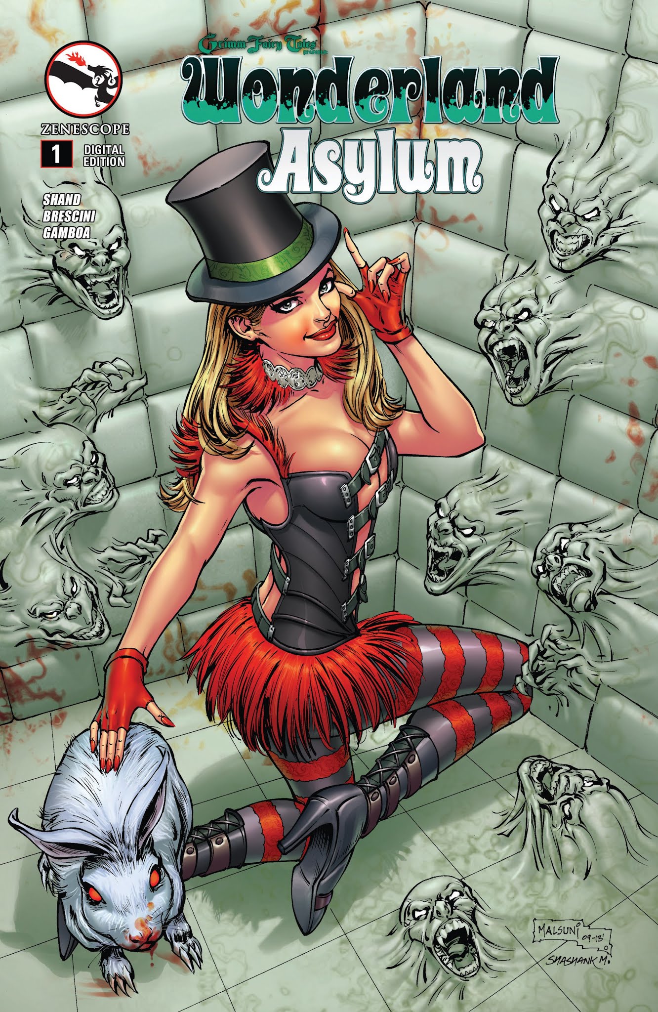Read online Grimm Fairy Tales presents Wonderland: Asylum comic -  Issue #1 - 1