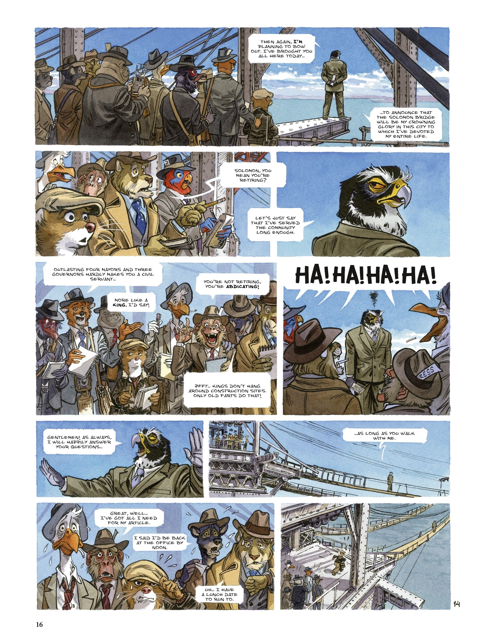 Read online Blacksad: They All Fall Down comic -  Issue #1 - 16