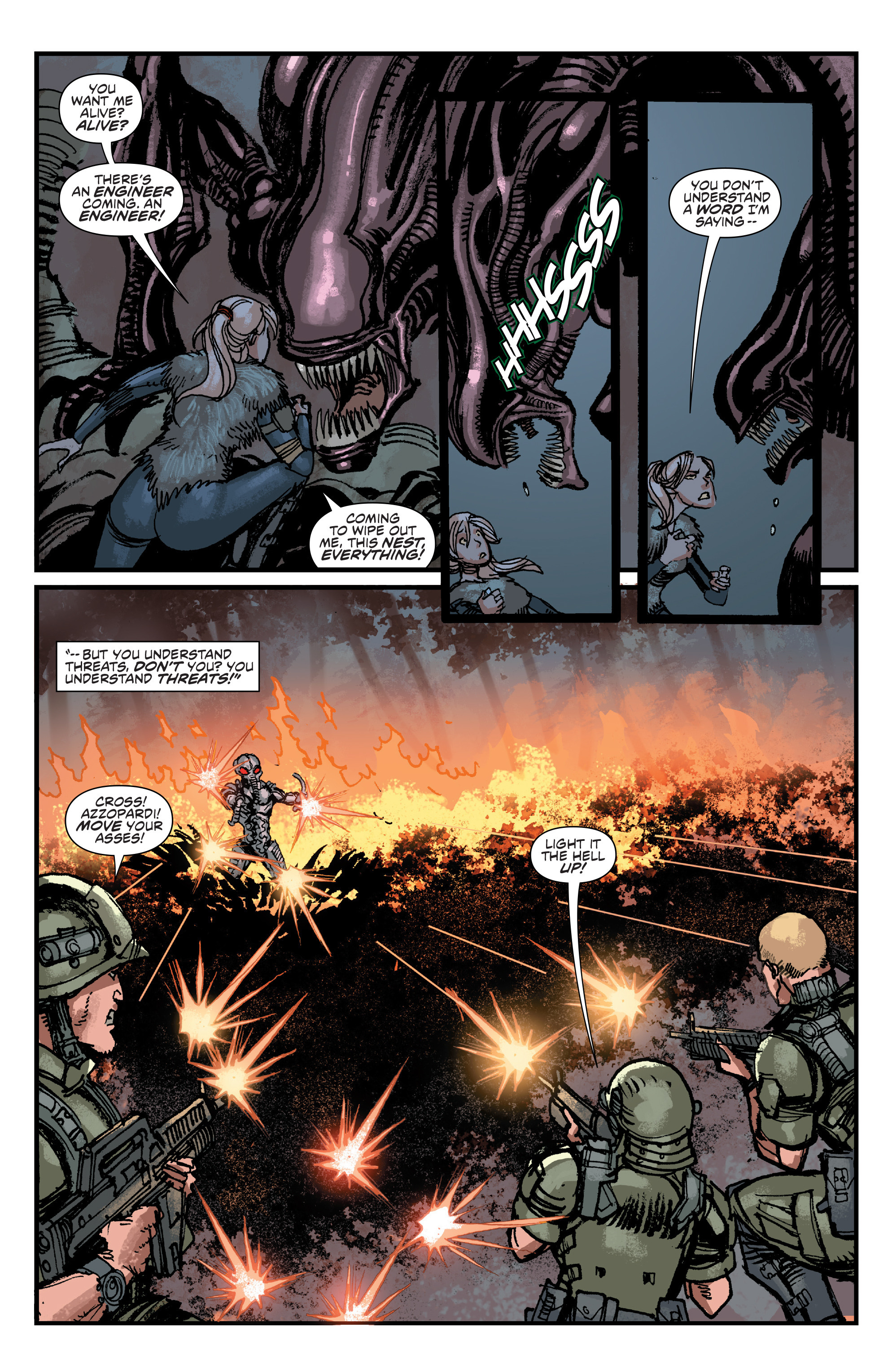 Read online Aliens: Life And Death comic -  Issue #4 - 14