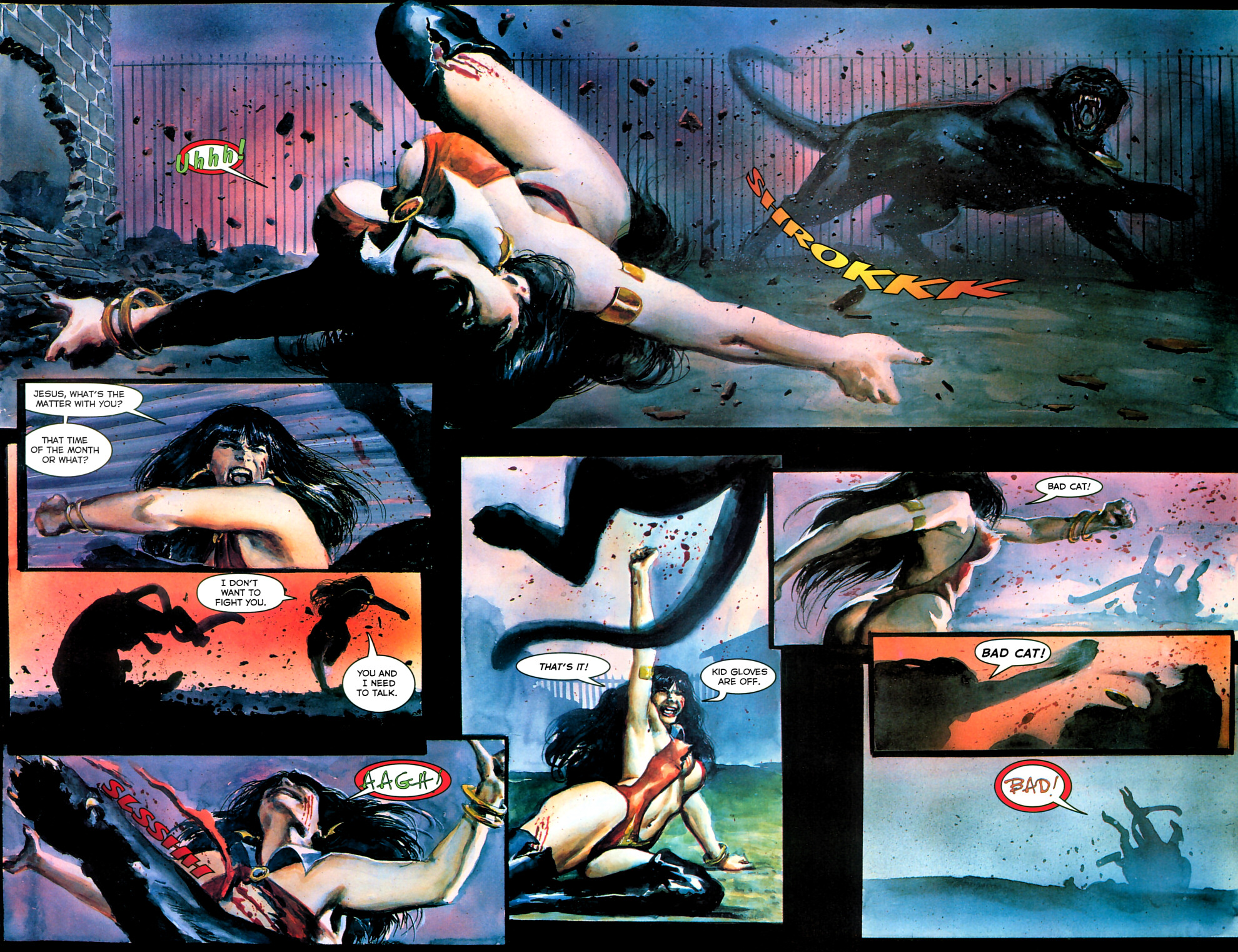 Read online Vampirella vs Pantha comic -  Issue # Full - 19