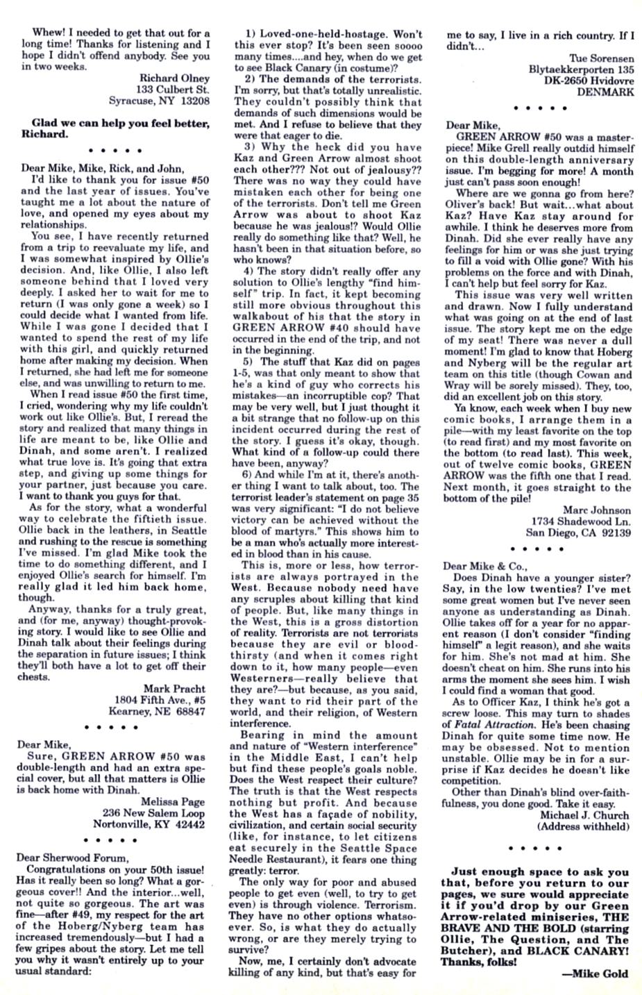 Read online Green Arrow (1988) comic -  Issue #56 - 25