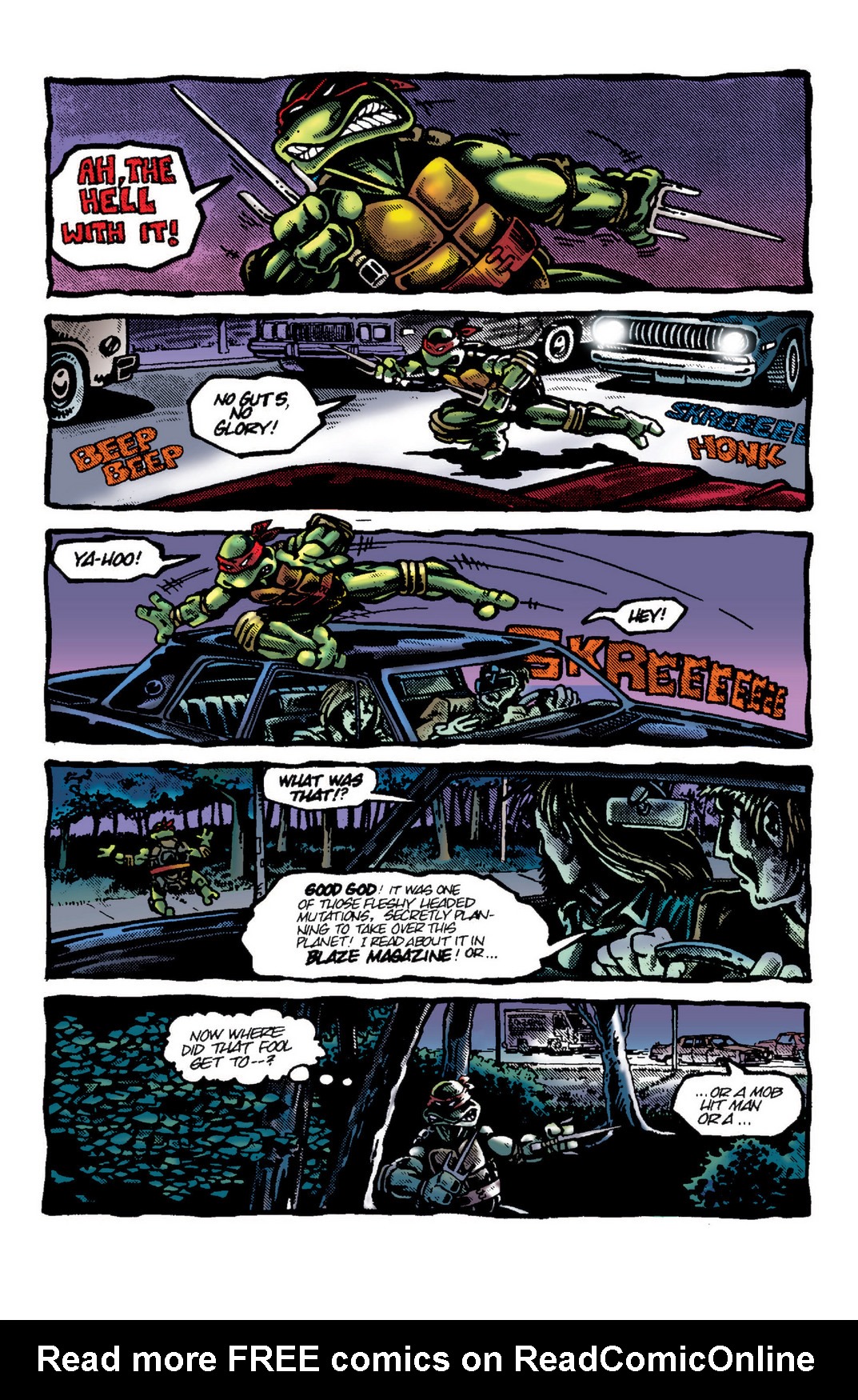 Read online Teenage Mutant Ninja Turtles Color Classics: Raphael Micro-Series One-Shot comic -  Issue # Full - 22
