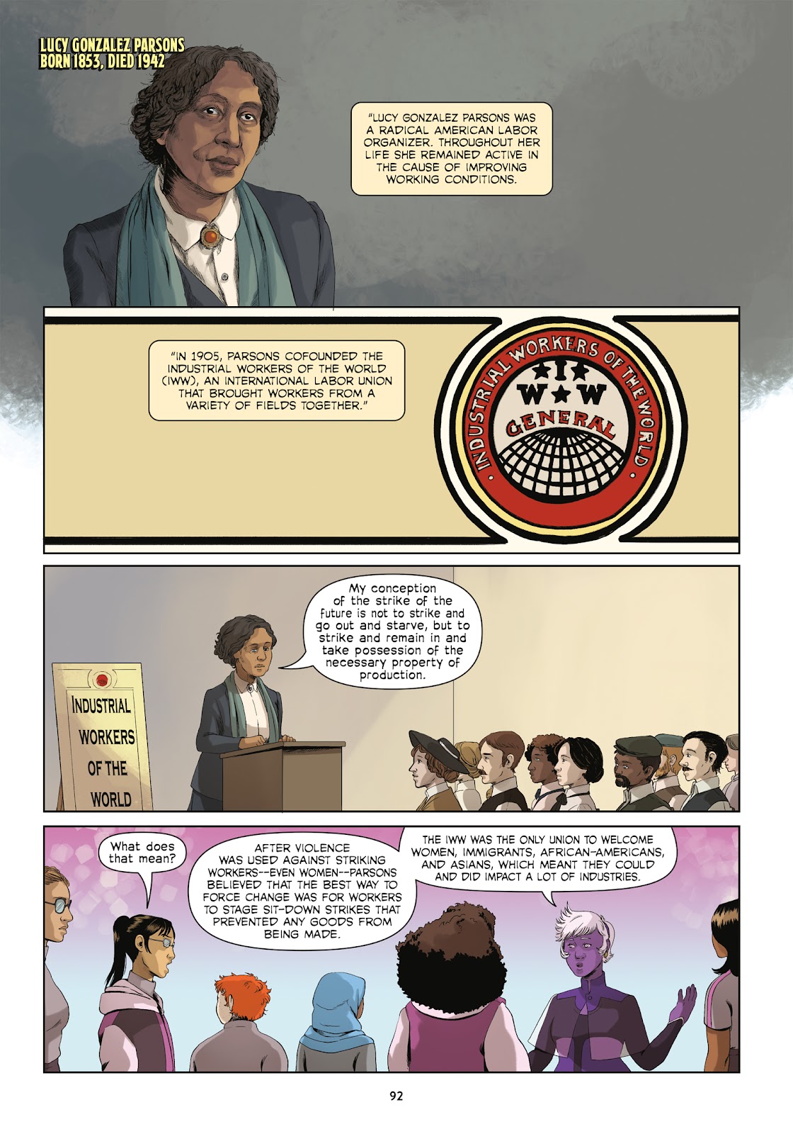 Amazons, Abolitionists, and Activists: A Graphic History of Women's Fight for Their Rights issue TPB (Part 1) - Page 89