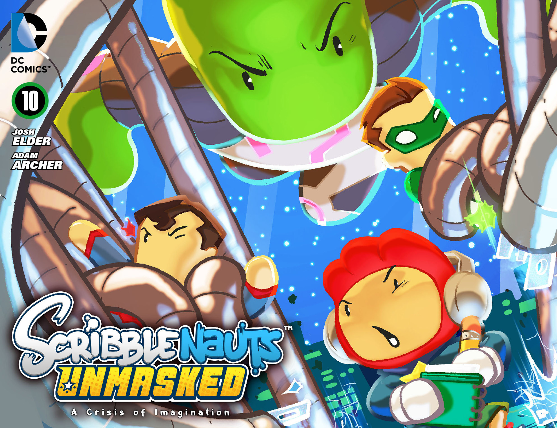 Read online Scribblenauts Unmasked: A Crisis of Imagination comic -  Issue #10 - 1